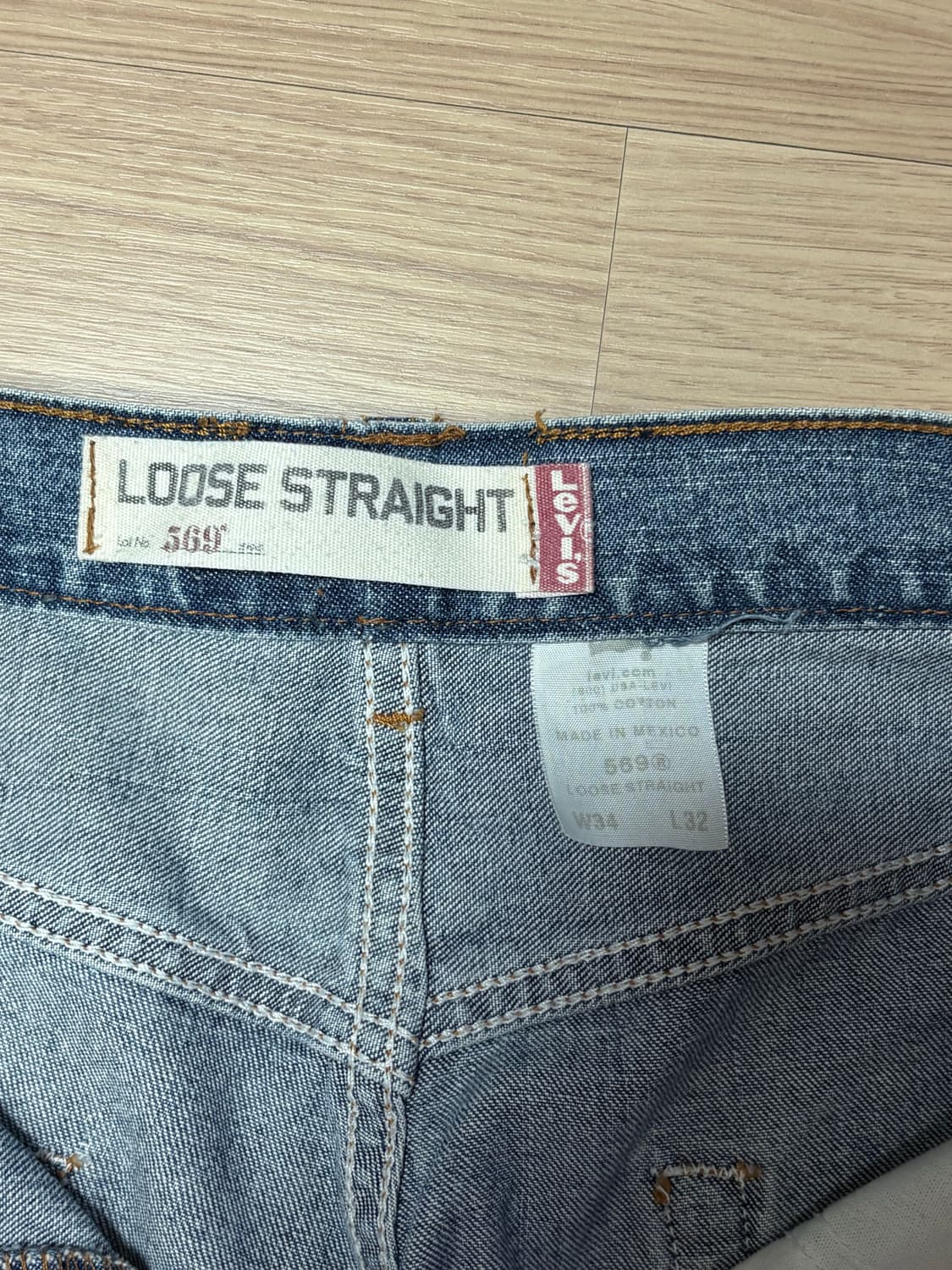 리바이스 00s 569 루즈 스트레이트 데님 MEXICO🇲🇽  상품이미지3