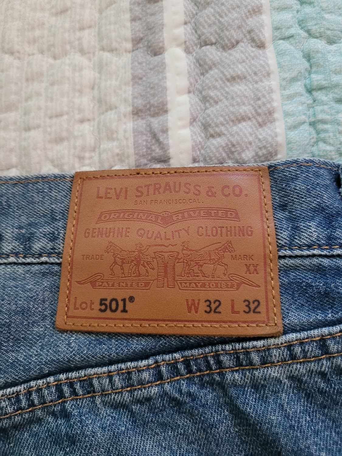 리바이스 Levi's 501 마혼방 중청 셀비지데님 32사이즈 상품이미지9