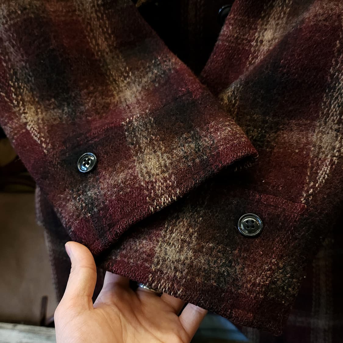 90s 폴로 랄프로렌 울 코트 폴로 스포츠맨 피코트 헤비울 L 상품이미지5