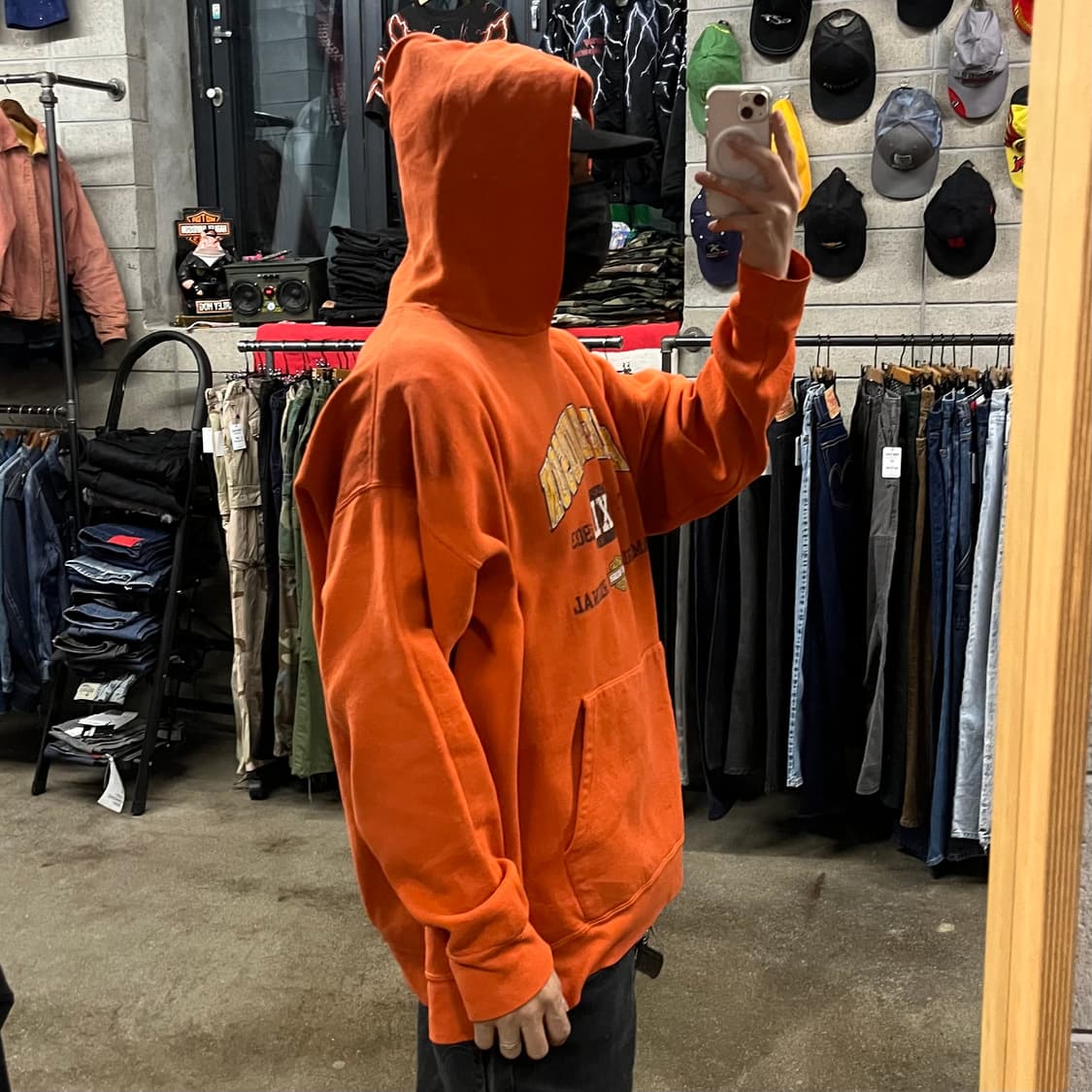 00s 할리데이비슨 프린팅 후드티 (110-115) 상품이미지2