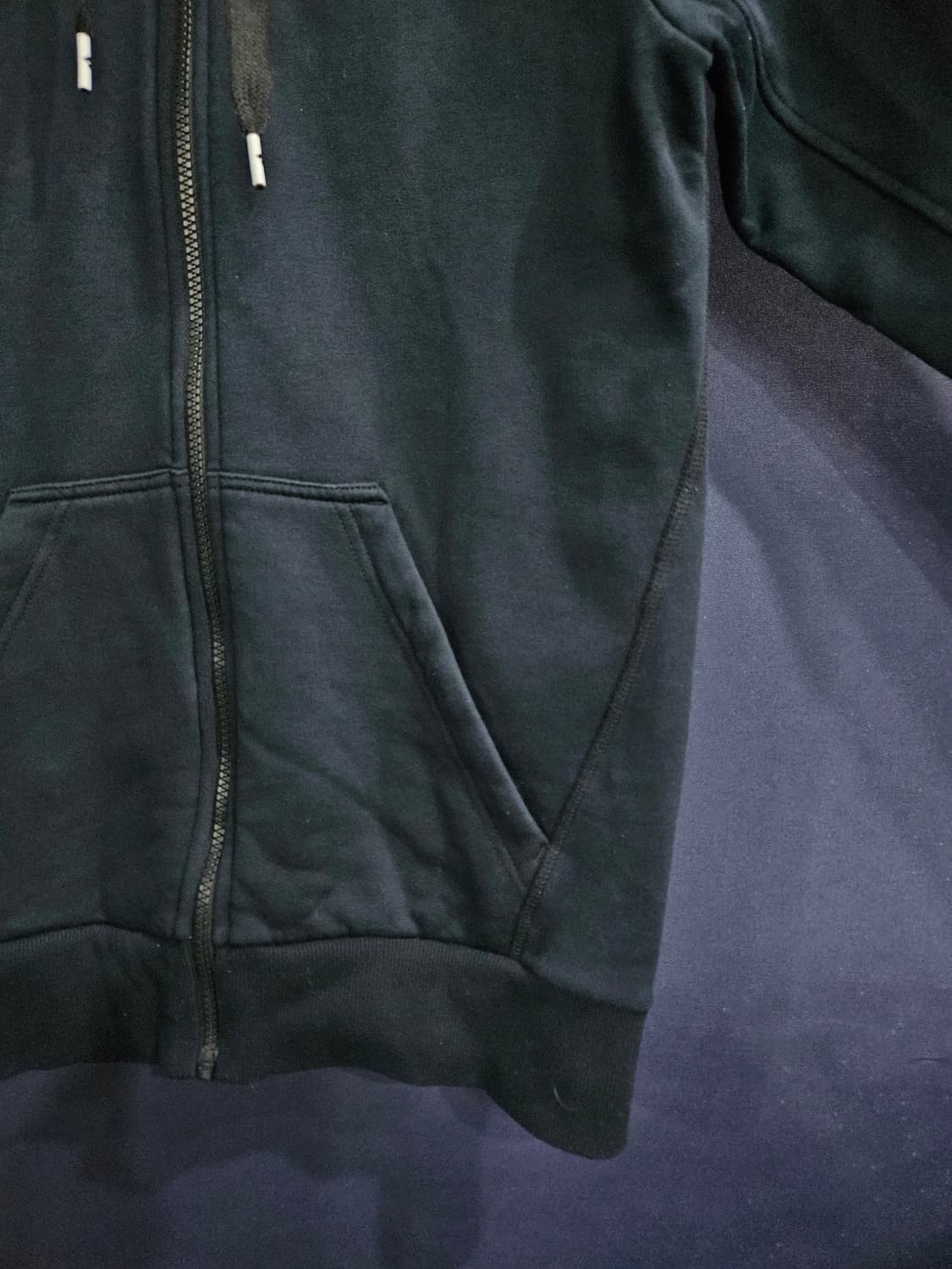 아디다스 삼선 다크네이비 남성 슬림핏 95 기모 후드집업  상품이미지6