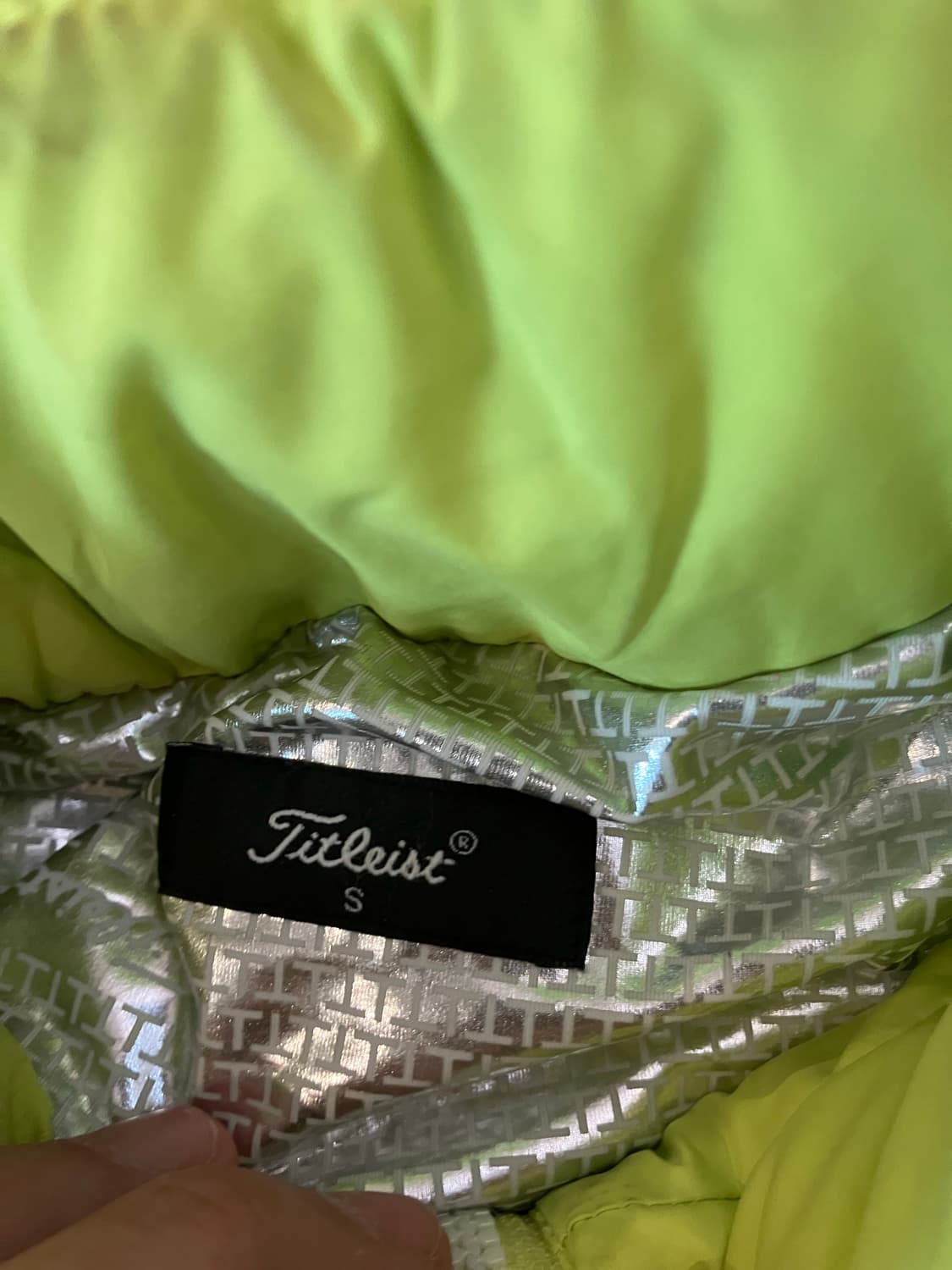 (정품) 타이틀리스트 빅로고 여성 구스다운 형광 패딩 상품이미지6