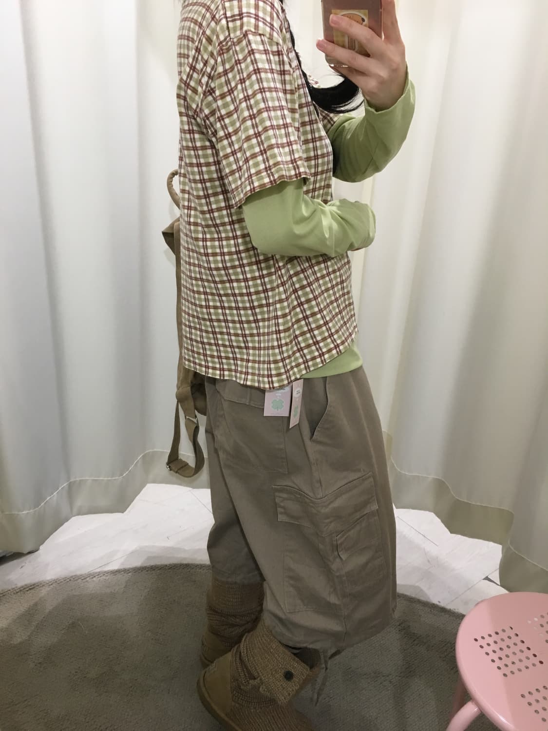 Matcha Plaid Layered Set 상품이미지5