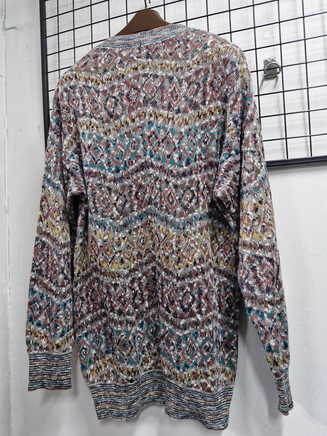 110XXL 미쏘니 패턴 니트 스웨터. 상품이미지8