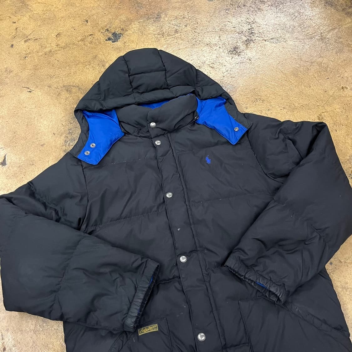 [ 정품/XL(18-20) ] 폴로랄프로렌 포니 로고 다운 후드 패딩 상품이미지1