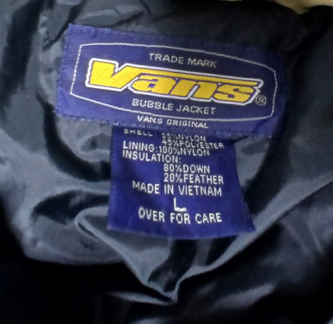 90s Vans 반스 다운 패딩 상품이미지2