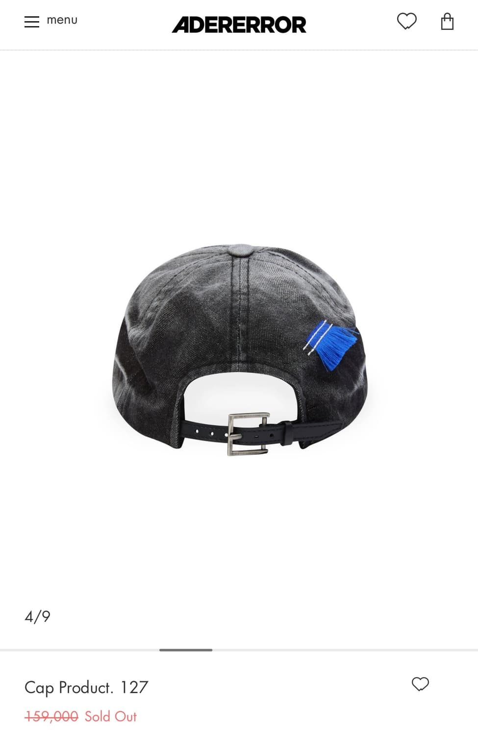 ader error cap product 아더에러 캡 모자 상품이미지3