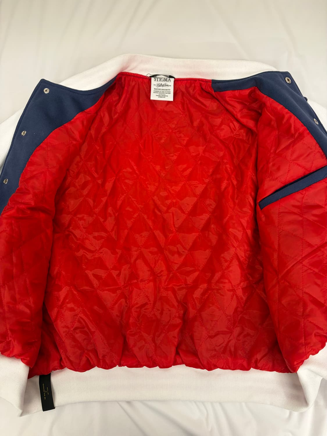 [L] STIGMA스티그마 오버핏 바시티 자켓 네이비 상품이미지6