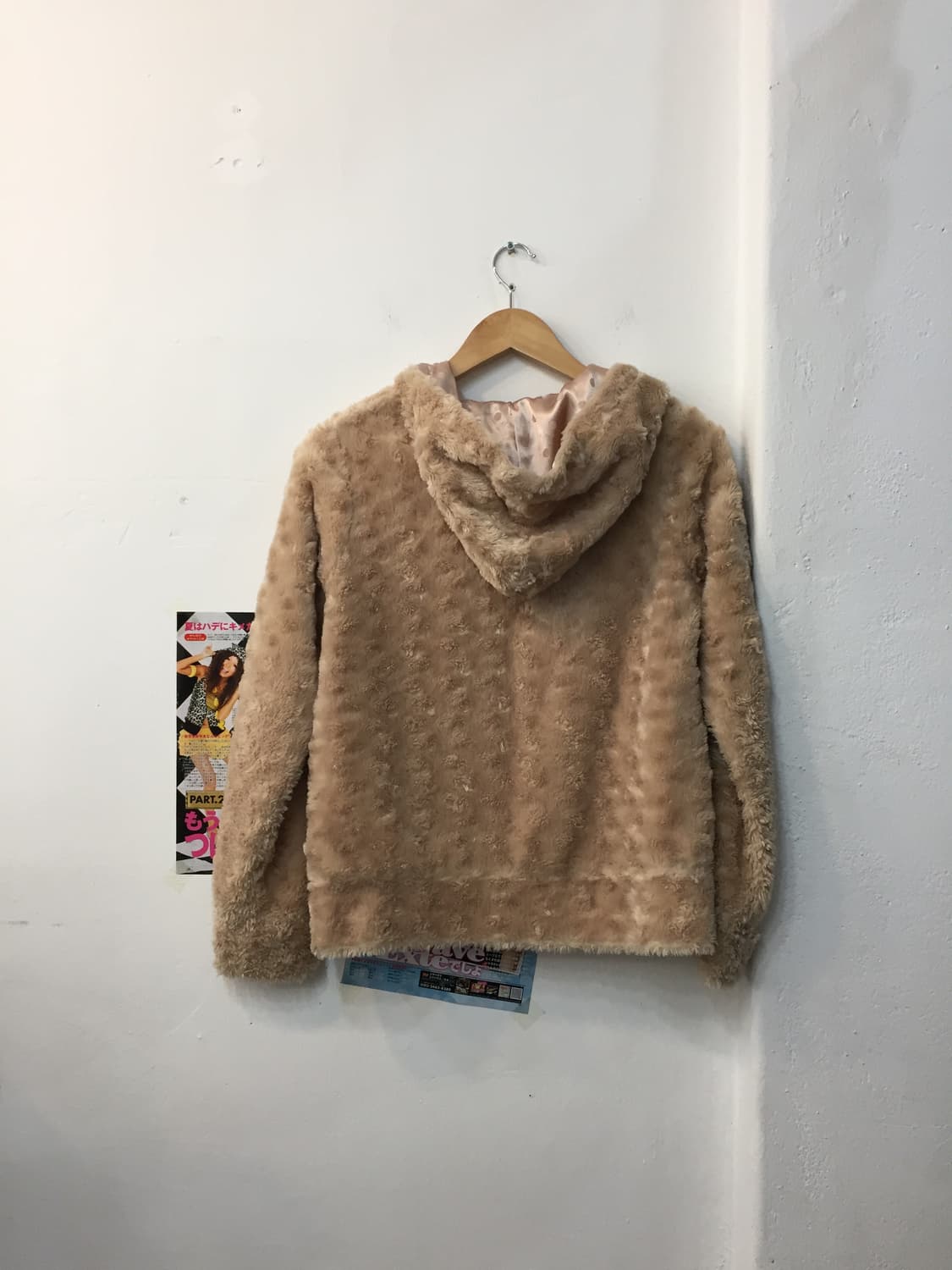 빈티지 곰돌이 퍼 후드집업 상품이미지3