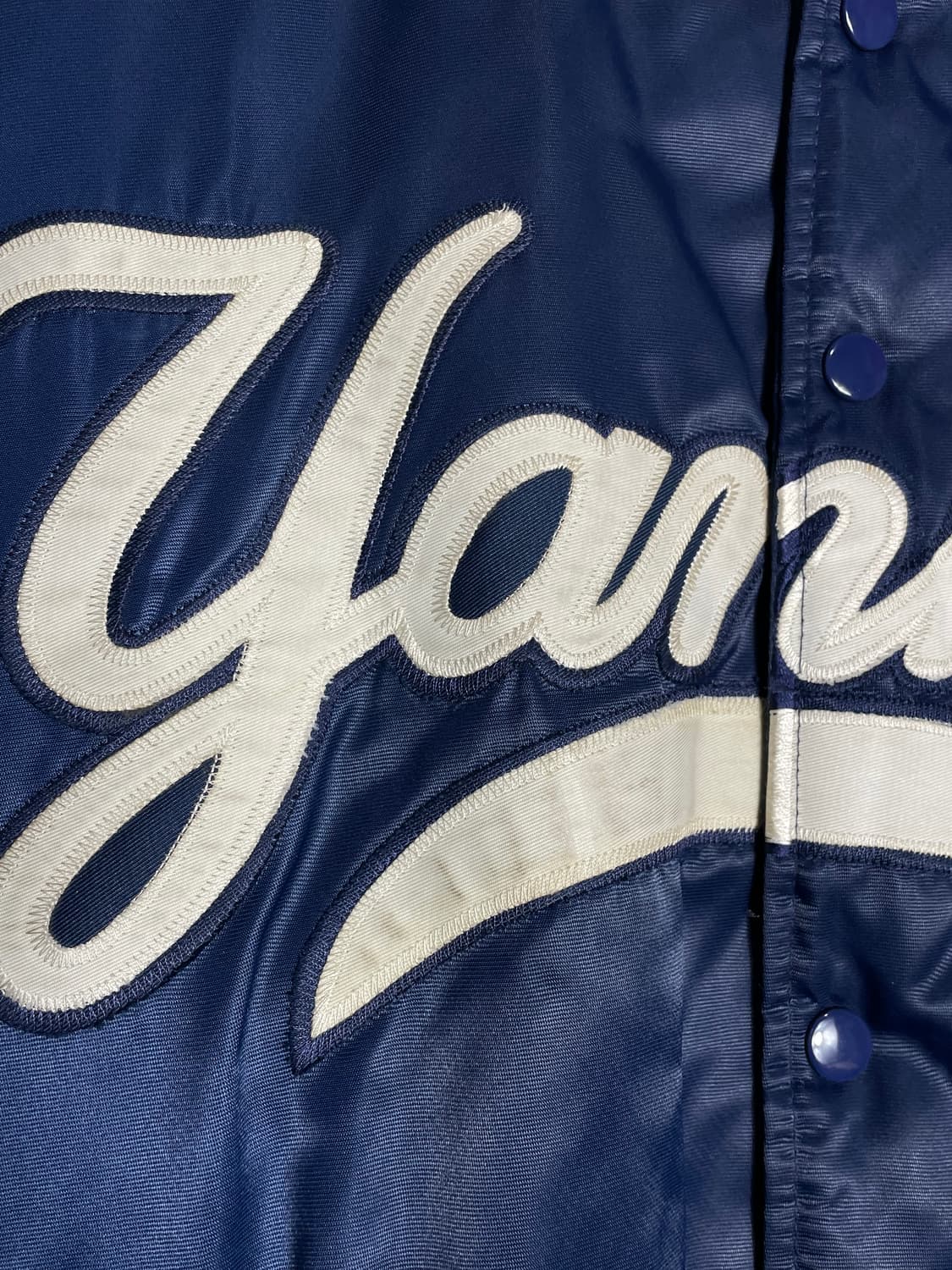 90s 뉴욕 양키스 쿠스퍼다운 새틴 자켓 G-III 스타디움 점퍼 상품이미지4