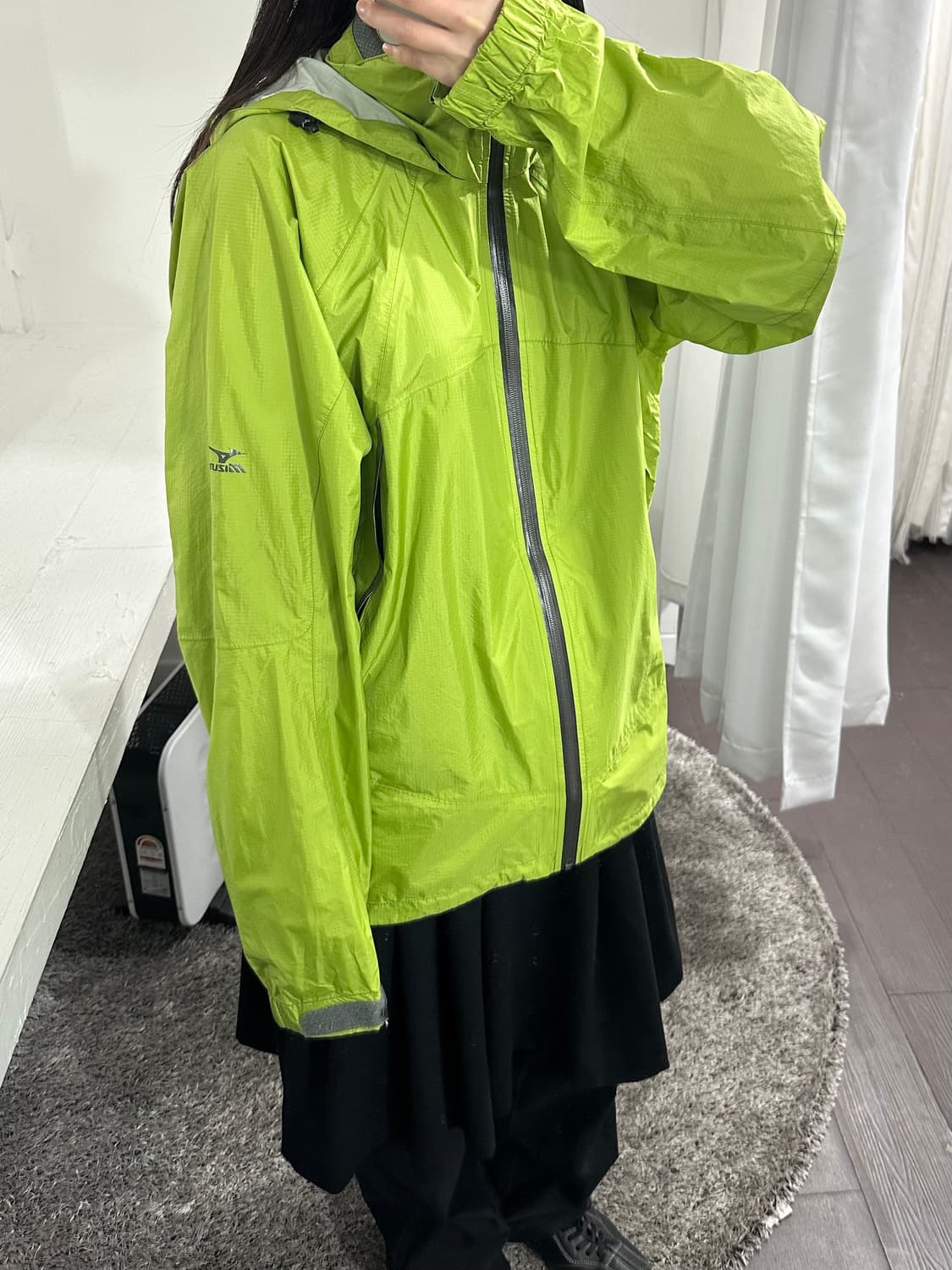 mizuno outdoor green hood jacket 상품이미지2