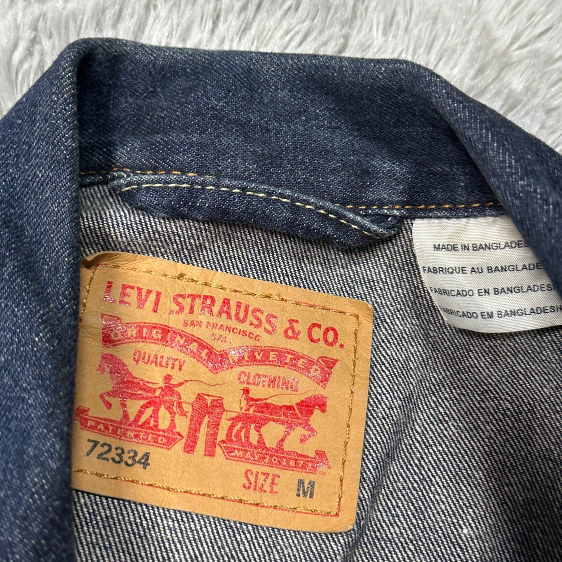 리바이스 데님 진청자켓 m 상품이미지4