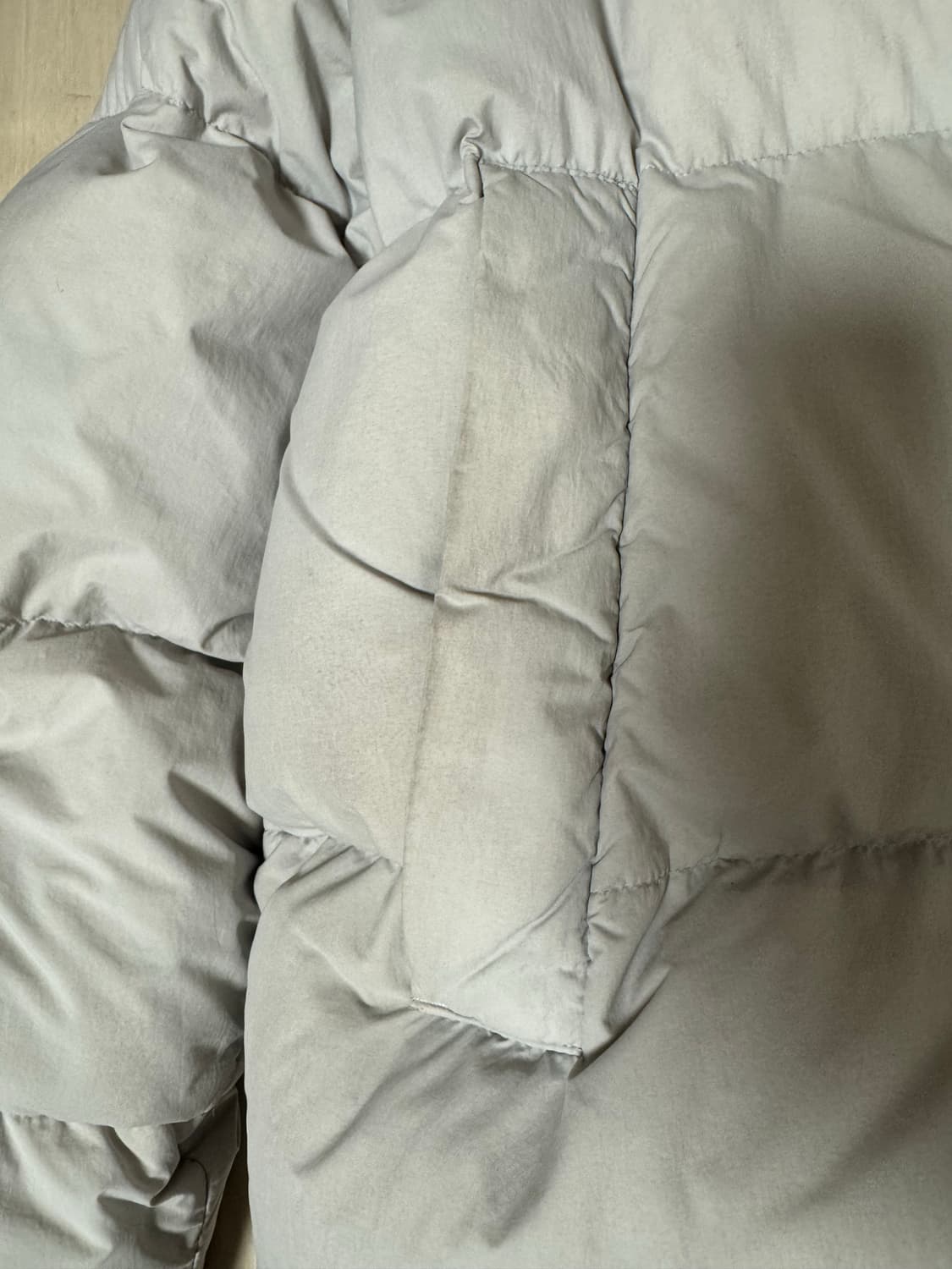 지오다노 숏패딩 그레이 상품이미지4