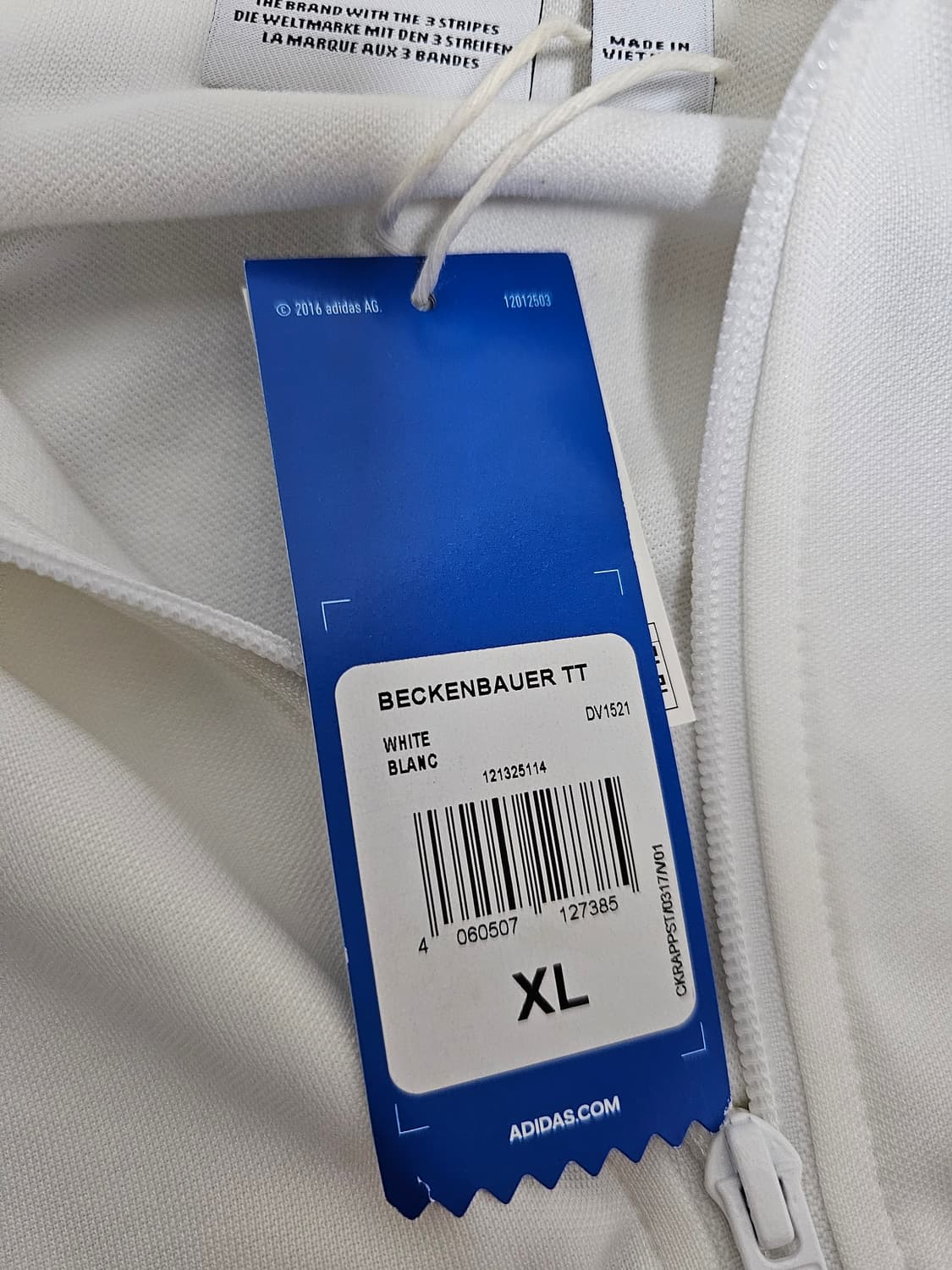 아디다스 베켄바우어 화이트 트랙탑져지 XL 새상품 상품이미지4