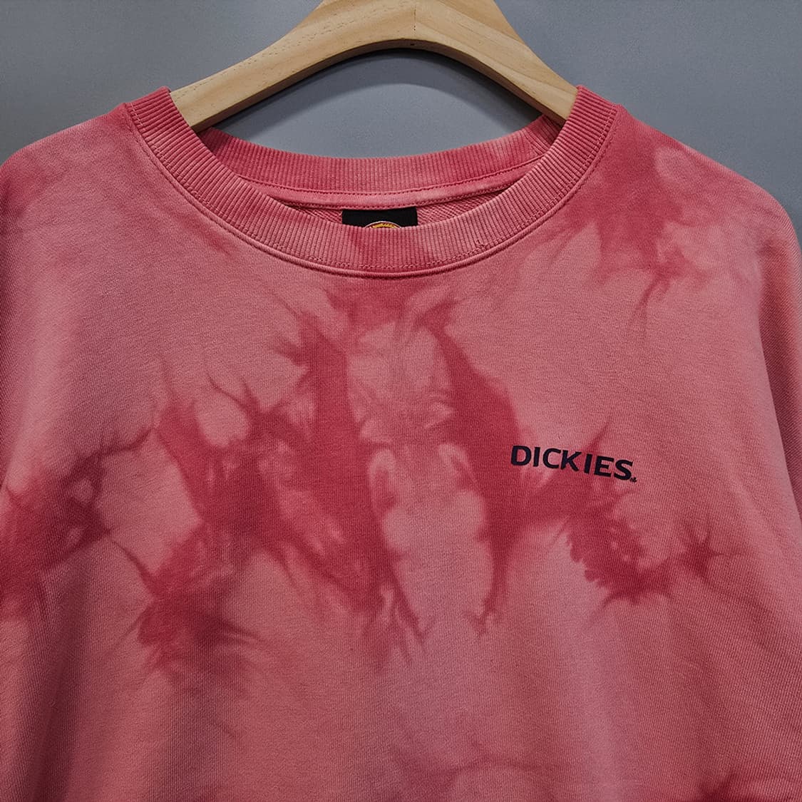 디키즈(Dickies) 타이다이 로고 맨투맨 핑크 L 상품이미지3