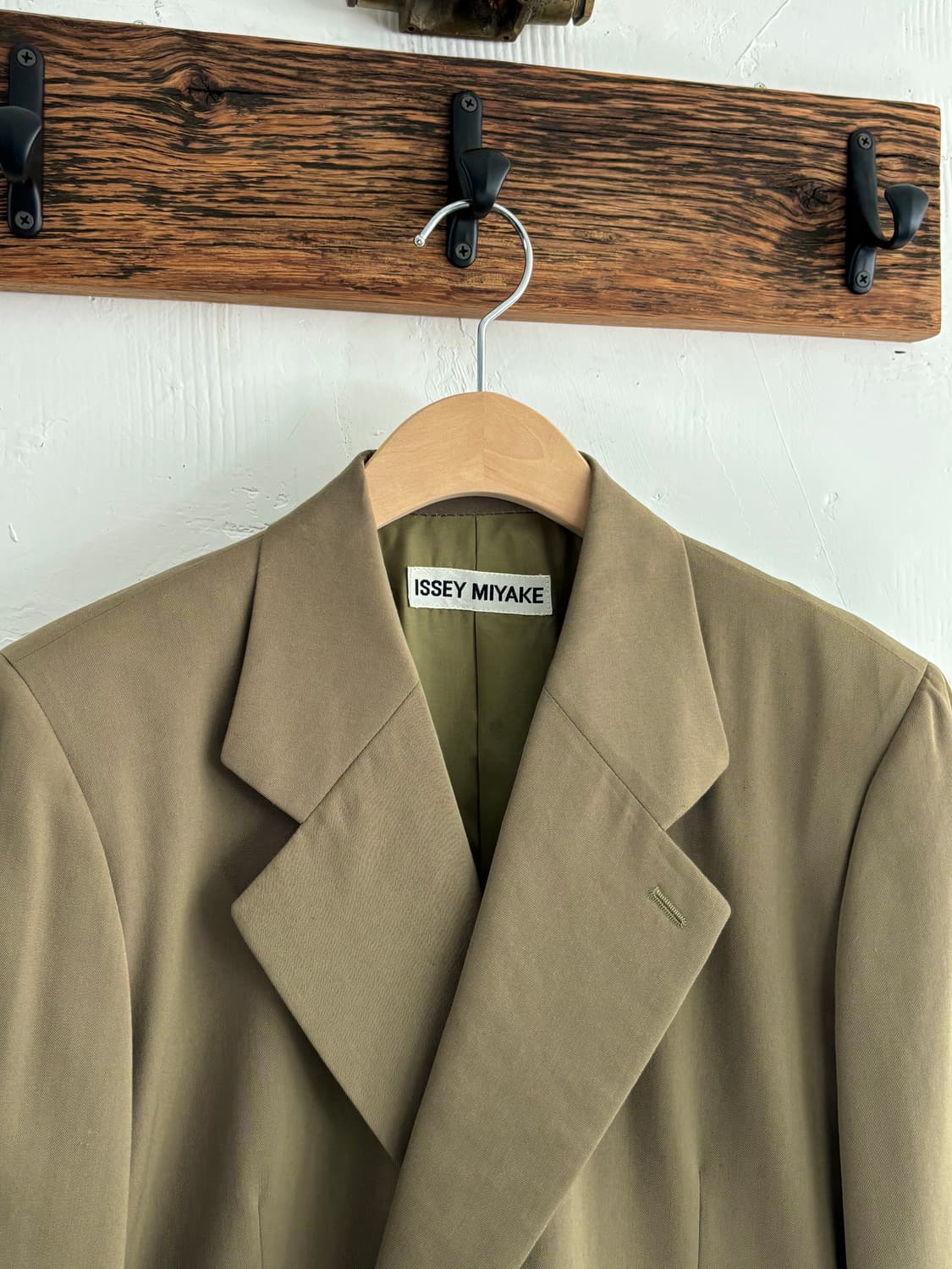 Issey Miyake 이세이 미야케 카키 비대칭 블레이저 상품이미지6
