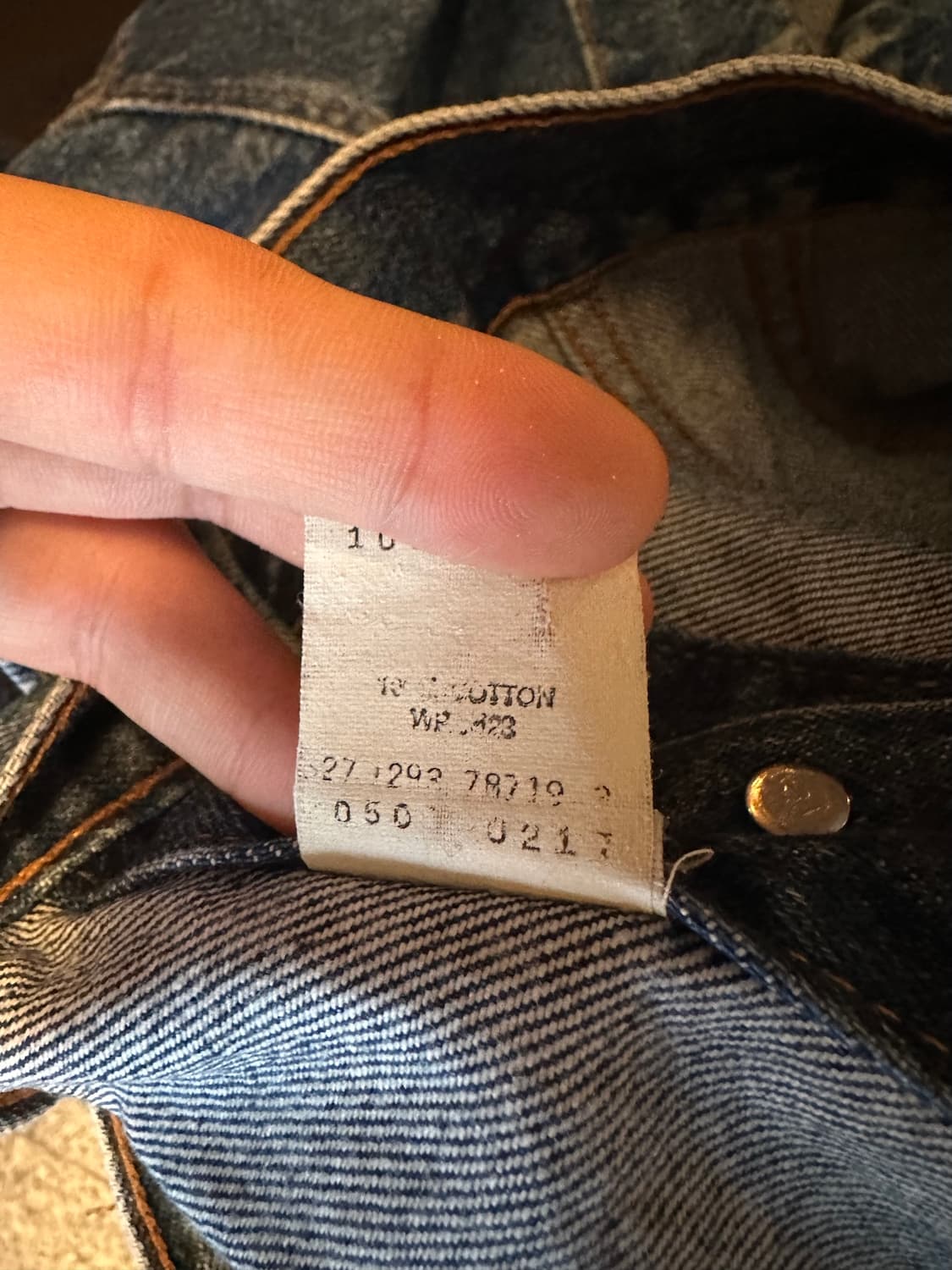 90s USA 빈티지 리바이스 3rd 3세대 데님 트러커 자켓 상품이미지9