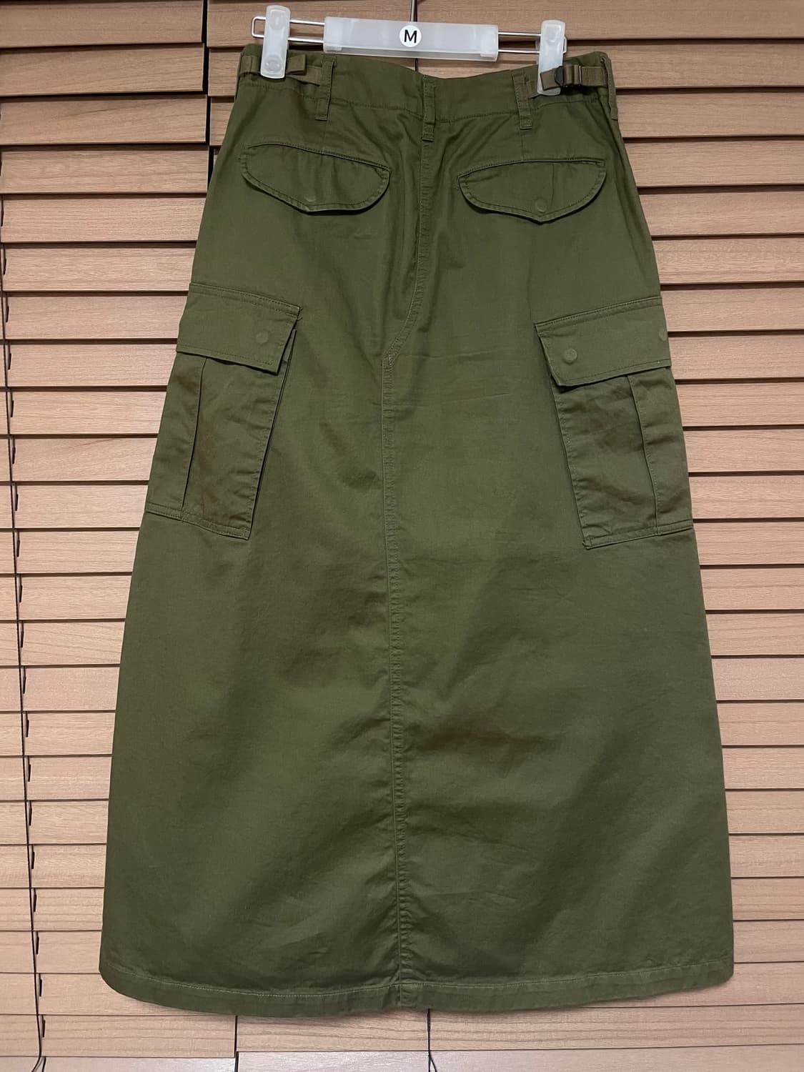 IENA 코튼 카고 롱스커트 카키 36 상품이미지2