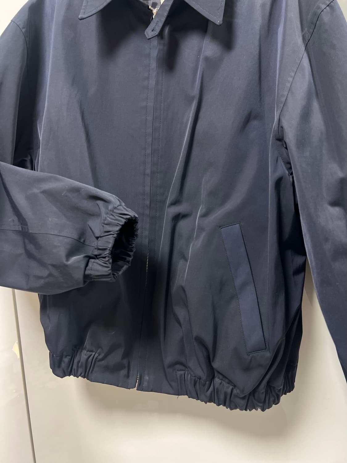 nocle 노클 | 싱글 블루종 자켓 / 다크네이비, 3 size 상품이미지4