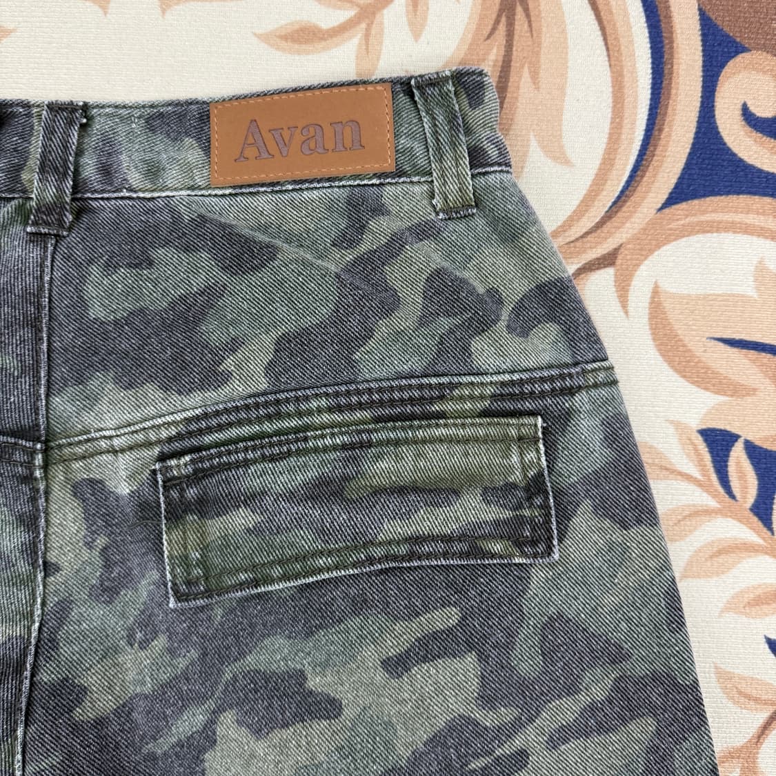 (XS)어반드레스 Avan dress 카모카고 와이드 데님팬츠 상품이미지5