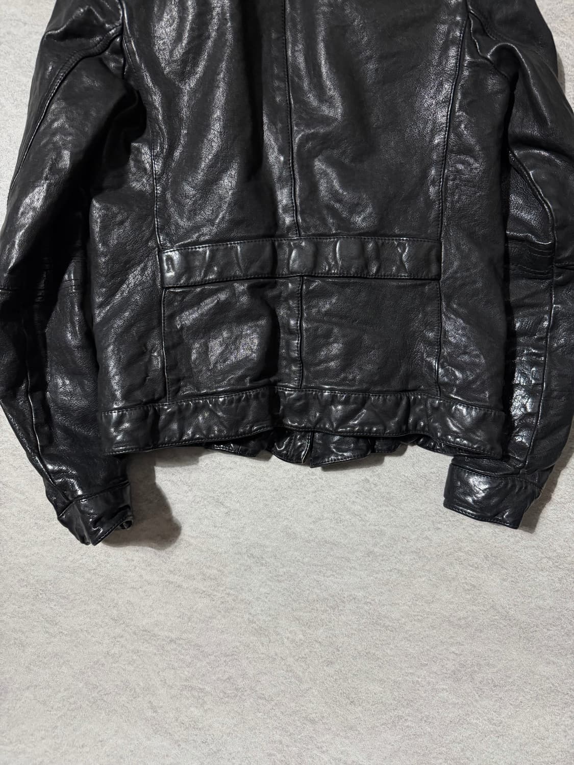 닐바렛 멀티지퍼 버팔로레더자켓 상품이미지9