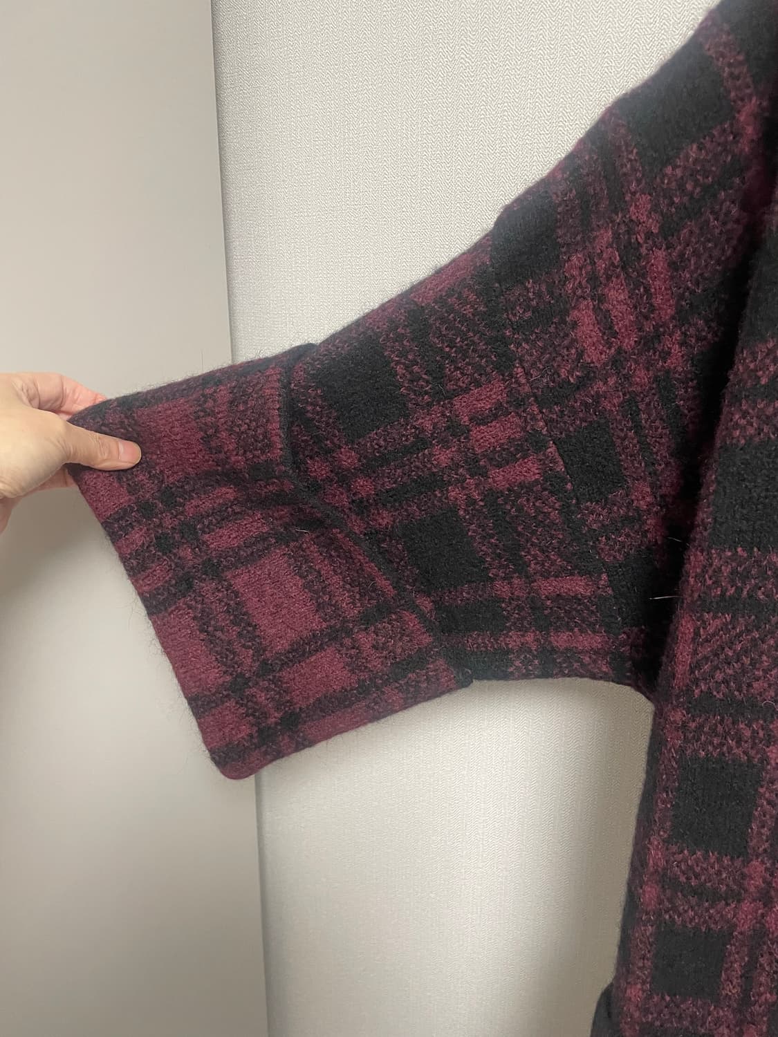 디젤 프린지 머플러 니트코트 상품이미지3