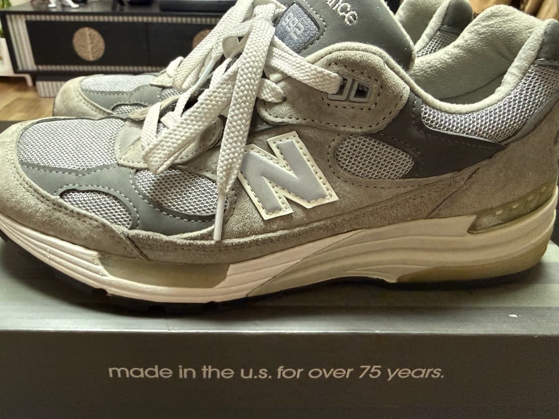 뉴발란스 992 메이드인 USA 그레이 - D 스탠다드 270사이즈 상품이미지4