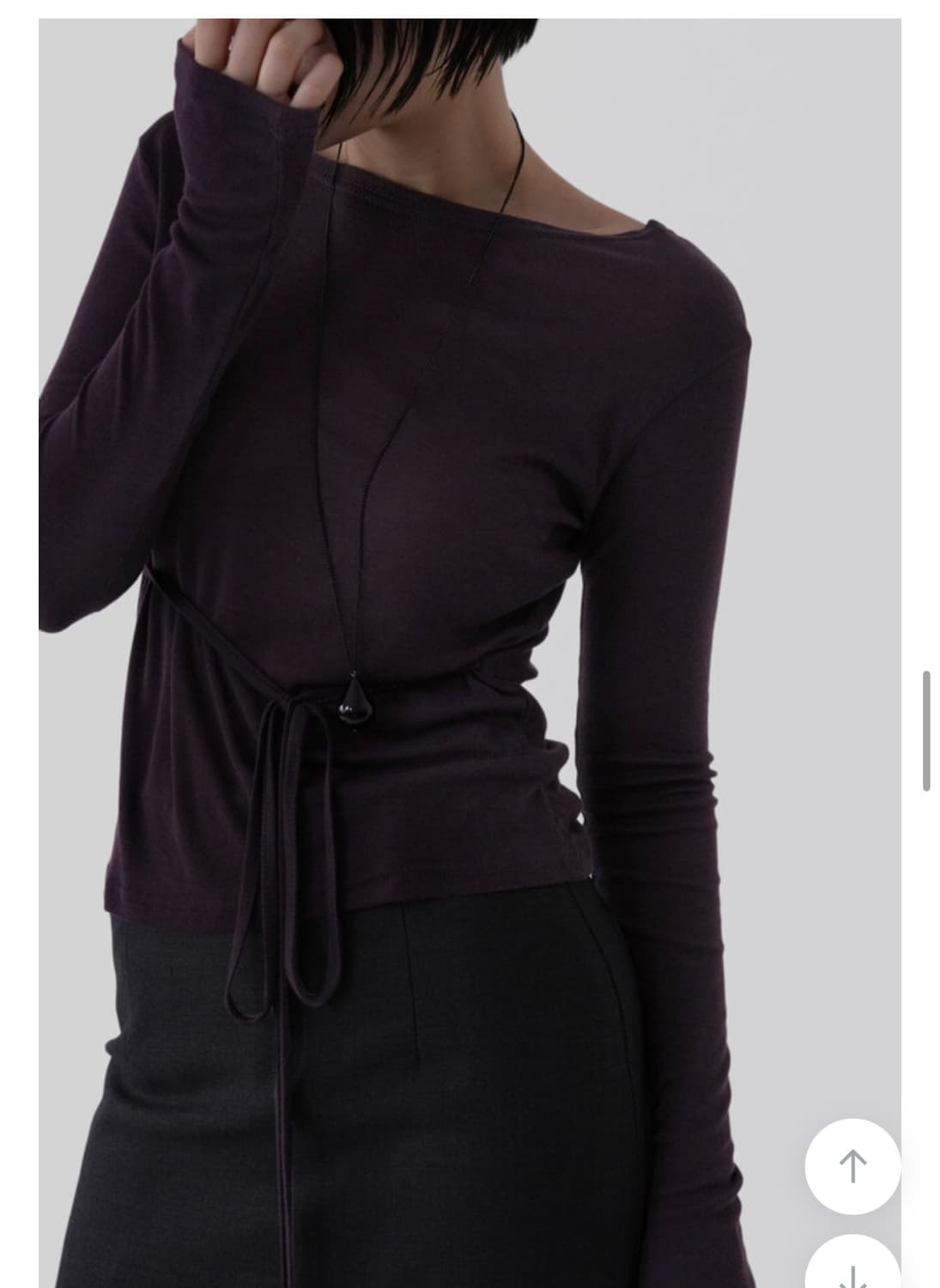 릿킴 텐셀스트랩 티셔츠 퍼플 상품이미지2