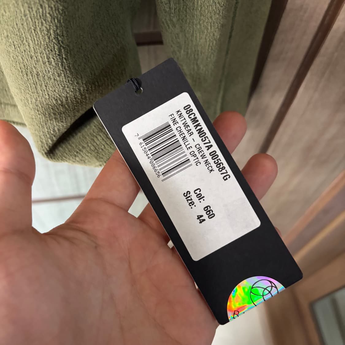 [새상품]씨피컴퍼니 CP컴퍼니 렌즈 와펜 램스울 니트 카키 상품이미지3