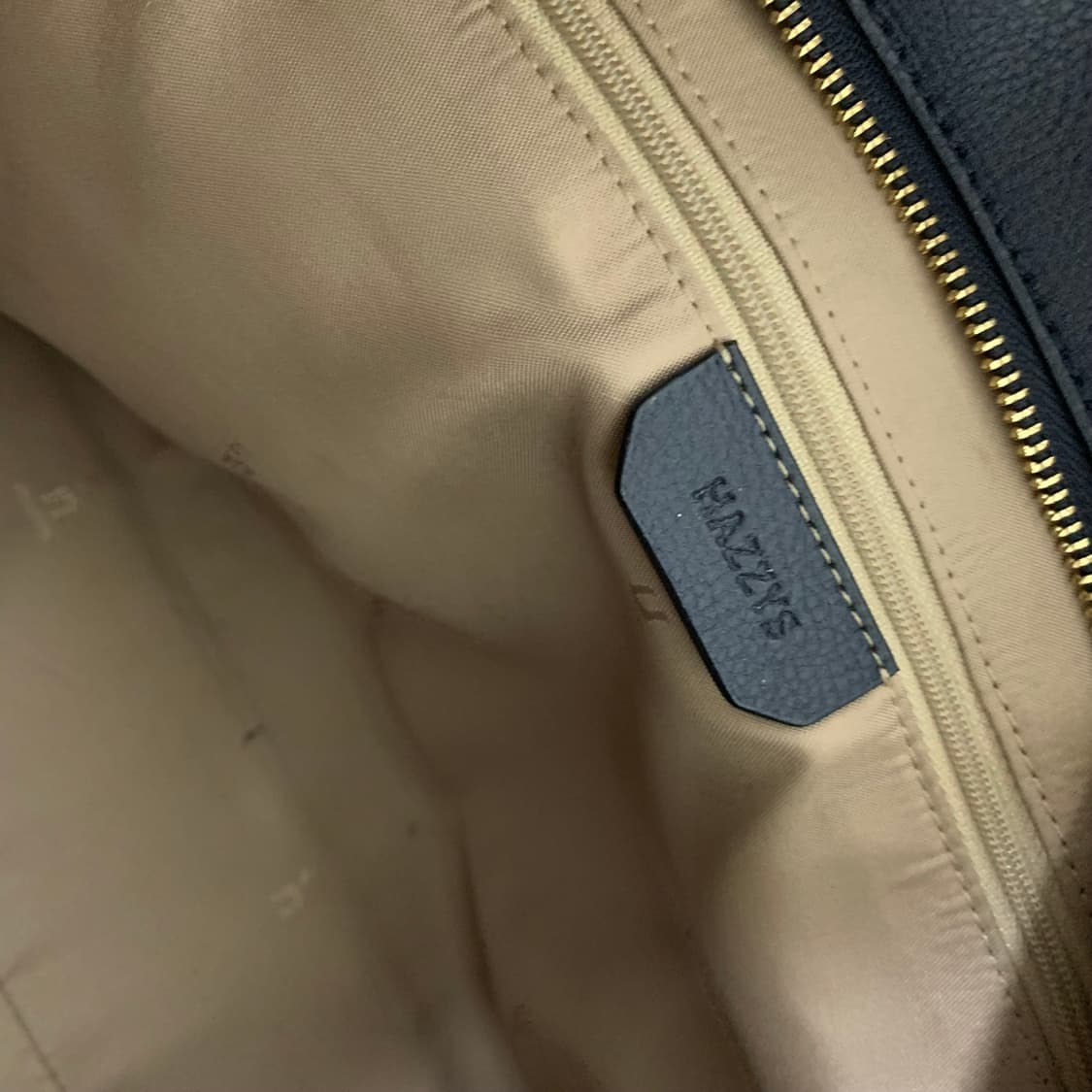 헤지스 레더 가죽 숄더백 토트백 네이비 빈티지 가방 상품이미지7