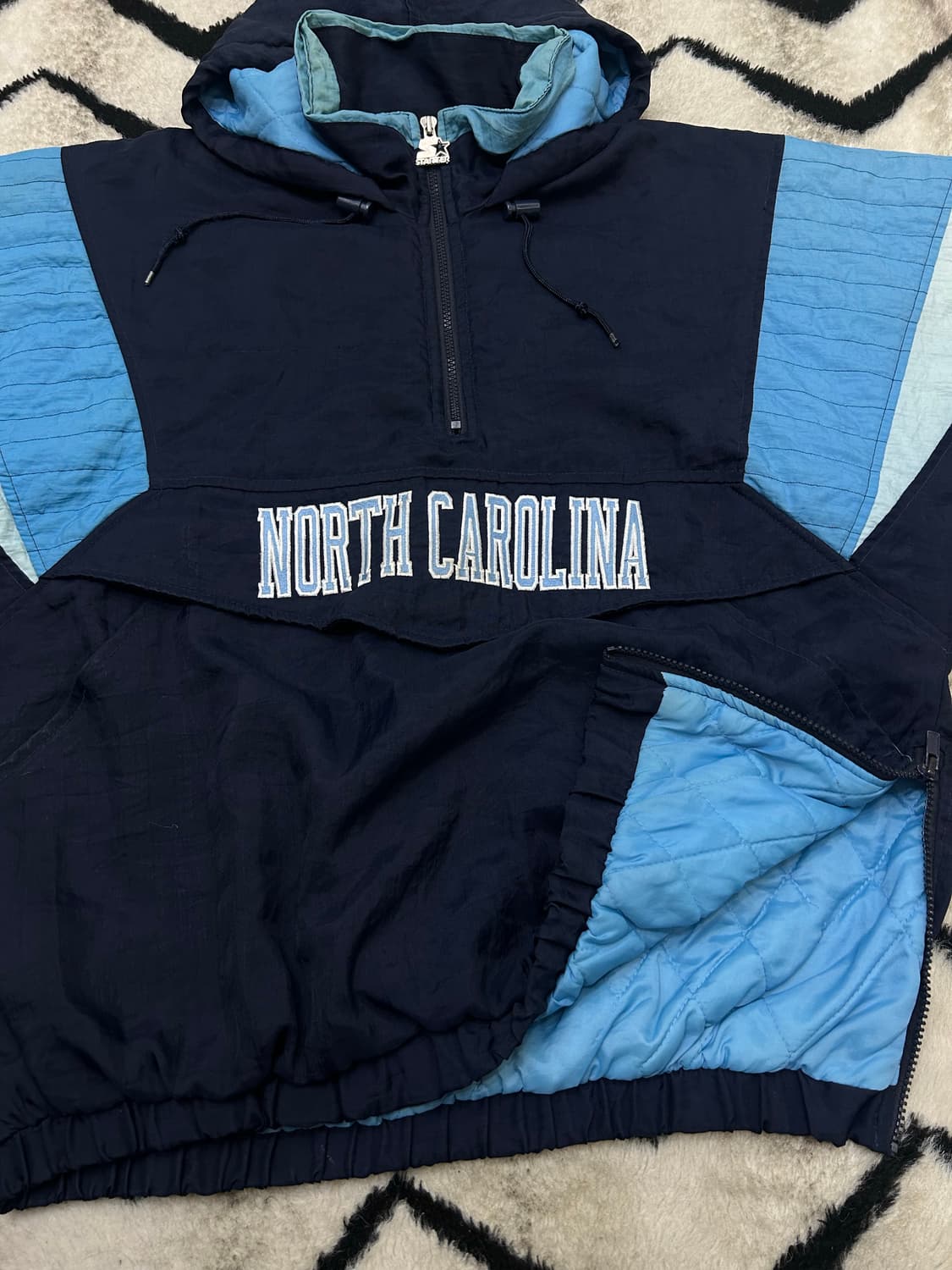 [M]스타터90s 오버핏 노스캐롤라이나 패딩 아노락 상품이미지5