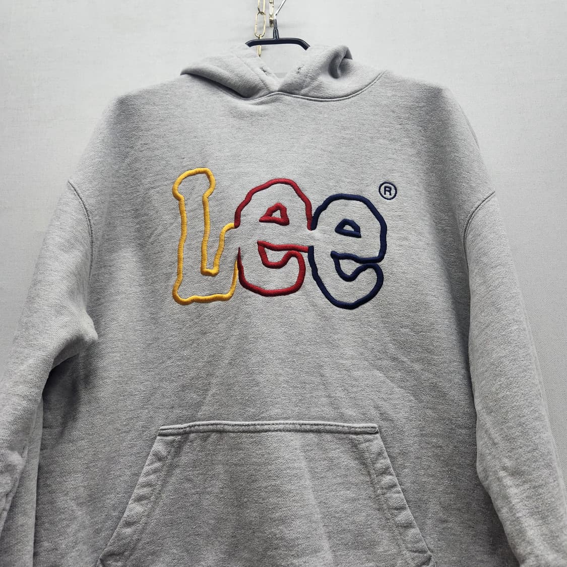 LEE 리 멀티컬러 로고자수 후드티 S(L) 남여공용 상품이미지2