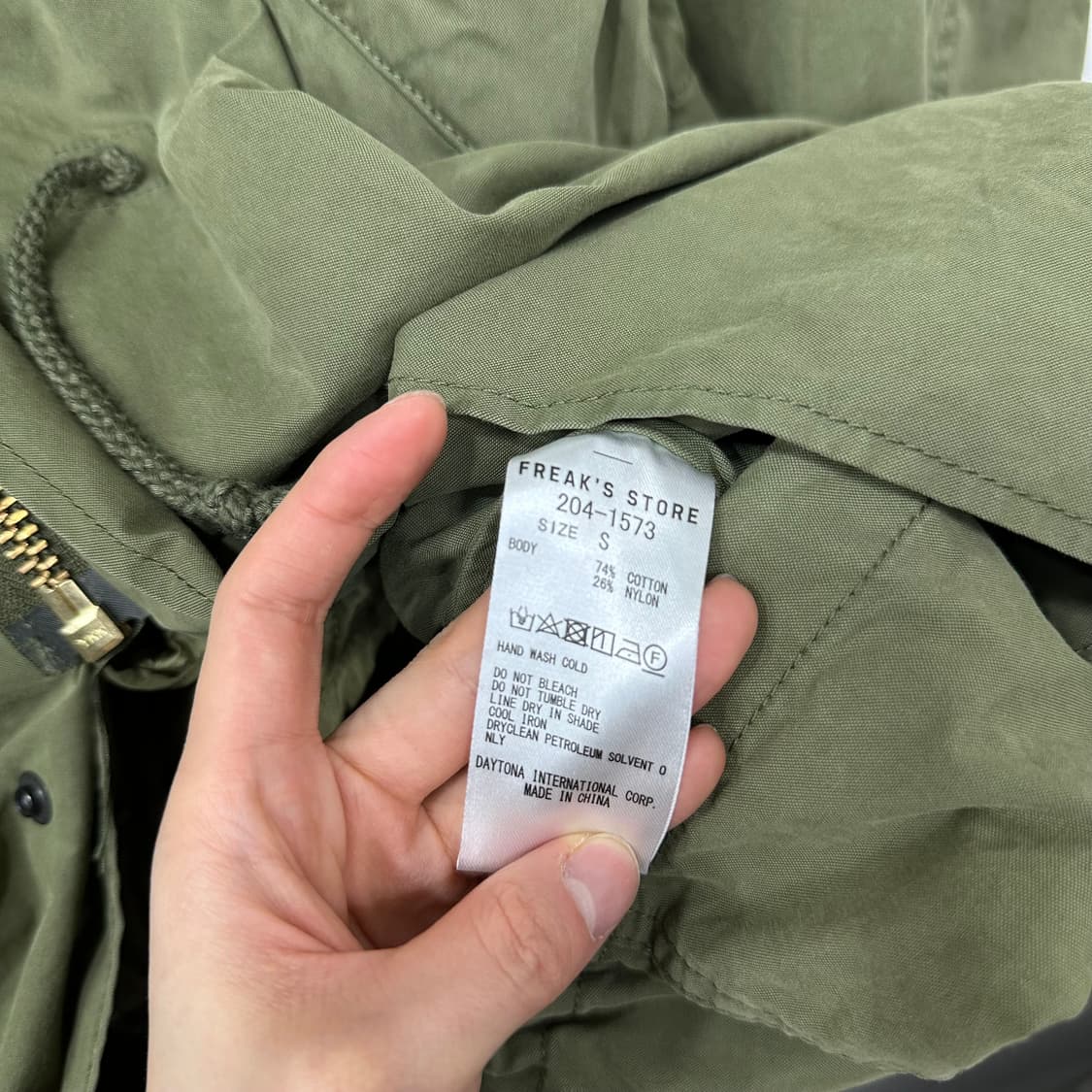 프릭스스토어 m65 피쉬테일 야상자켓 상품이미지5