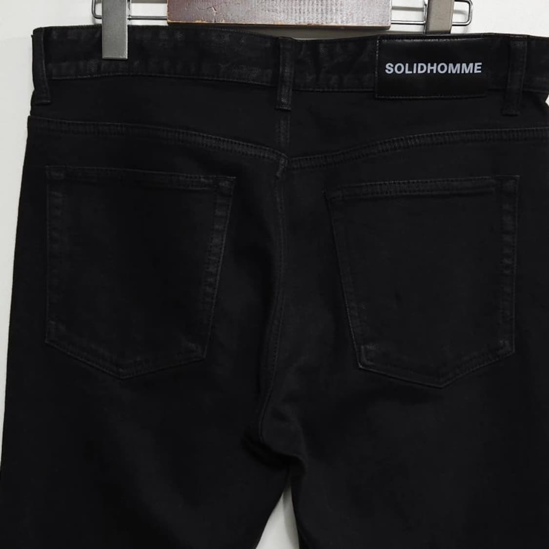 32)SOLID HOMME 솔리드옴므 블랙워싱 데님 청바지 상품이미지7