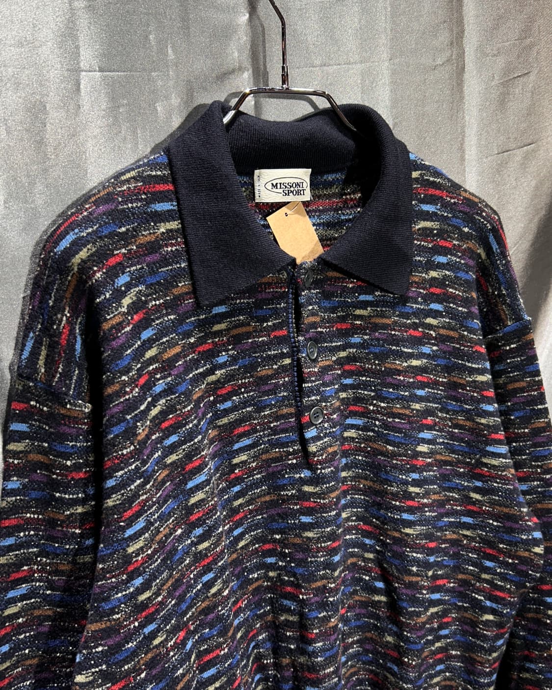 S 미쏘니 스포츠 다크 믹스 카라 니트 상품이미지4