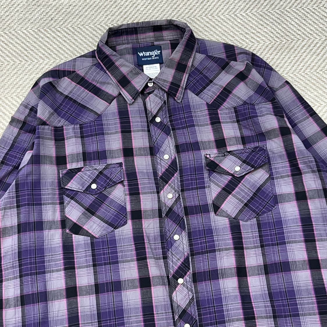 랭글러 체크 웨스턴셔츠 r3377 상품이미지3