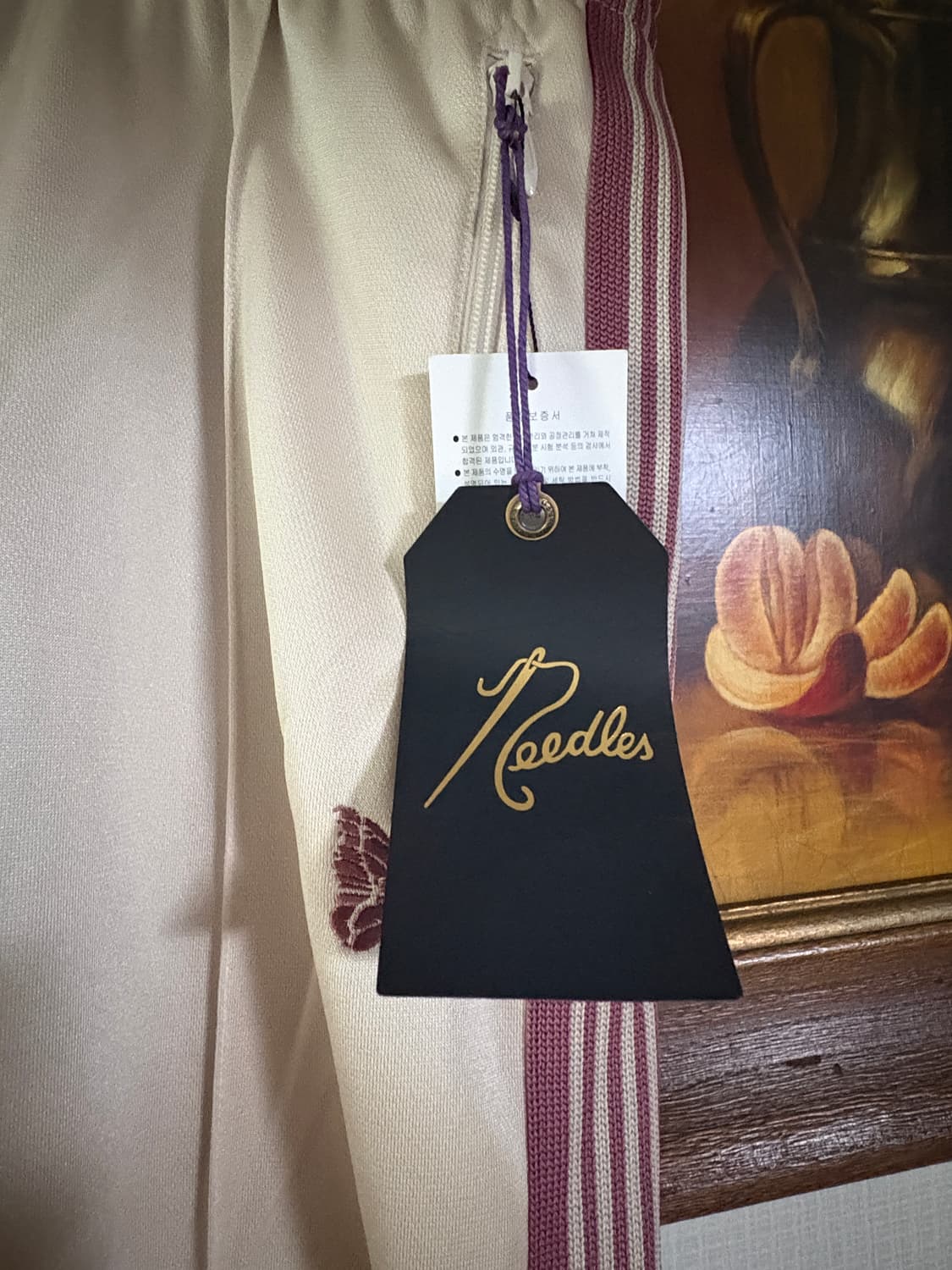 [새상품] 니들스 트랙팬츠 폴리 스무스 아이보리 L 상품이미지5