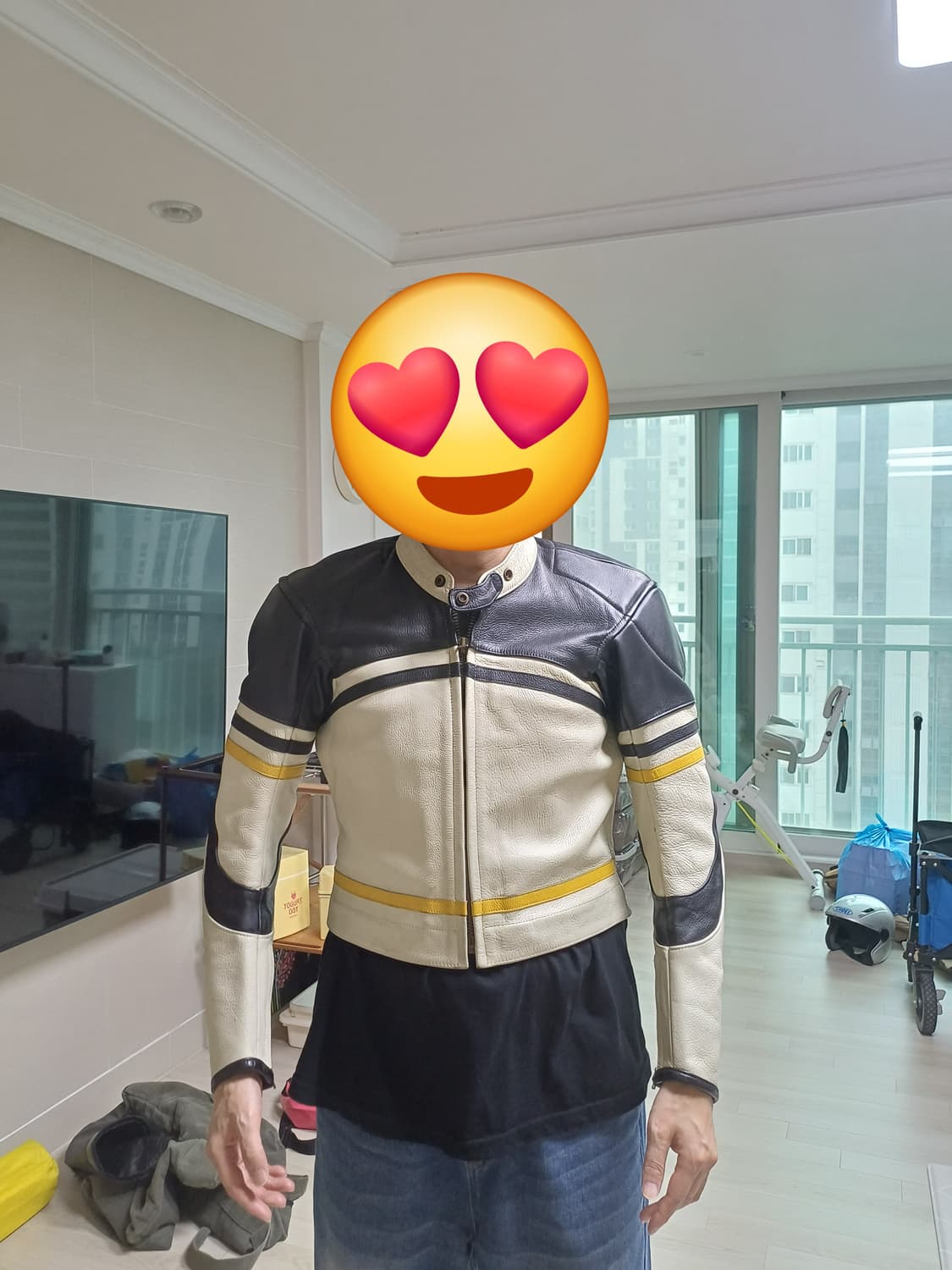 GREEDY 리얼소가죽 레이싱 쟈켓 상품이미지6
