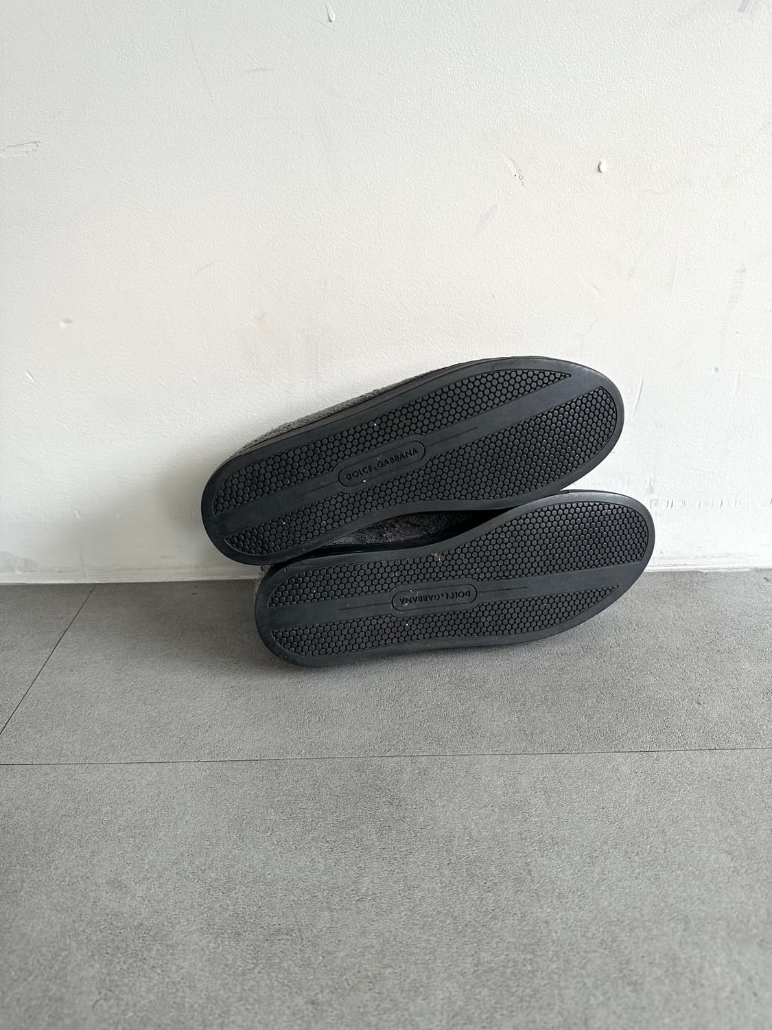 돌체앤가바나 디스트로이드 그레이 레더 스니커즈 상품이미지7