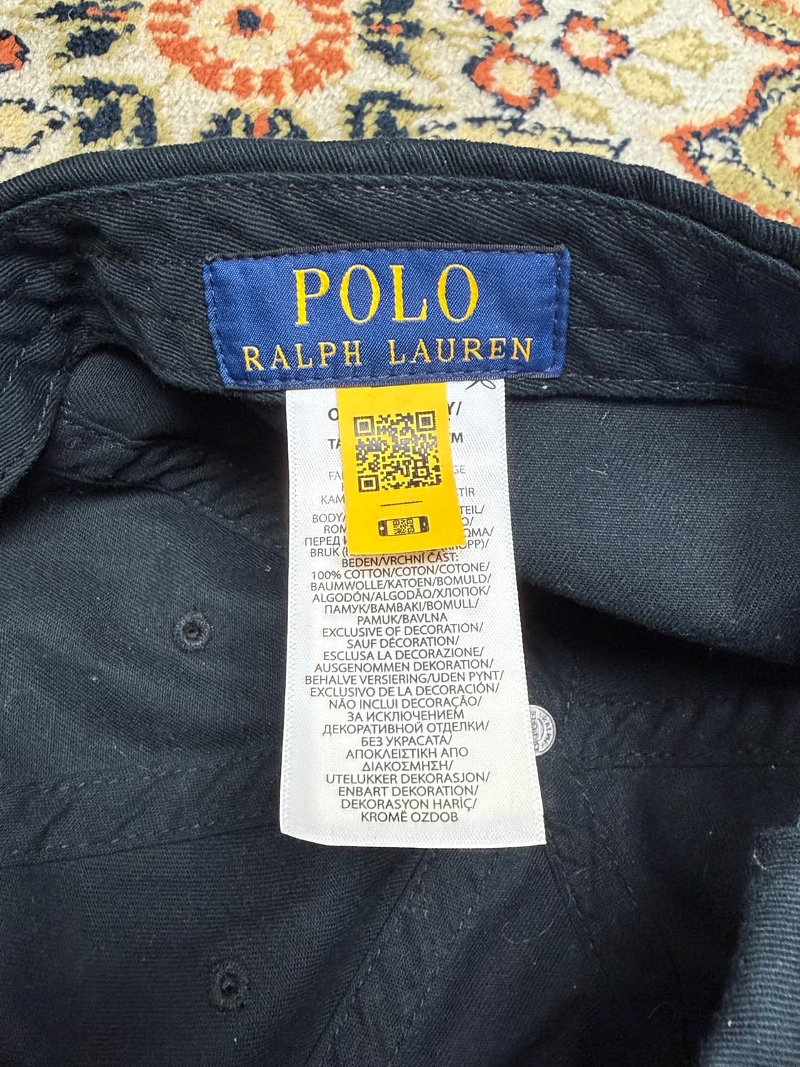 폴로 랄프로렌 레드 포니 볼캡 블랙 OS 상품이미지4