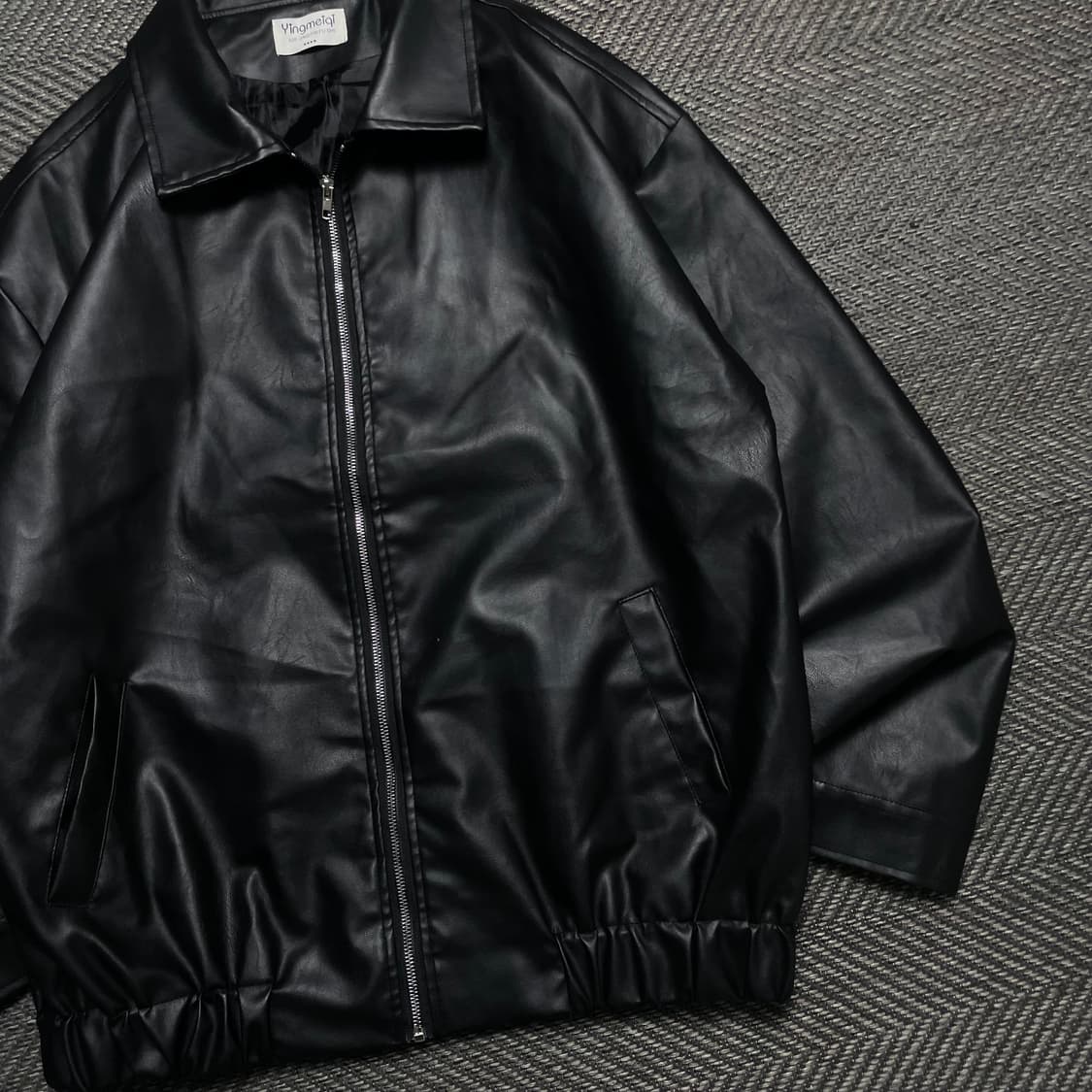빈티지 미니멀 가죽 레더 싱글 자켓y 5317 상품이미지3