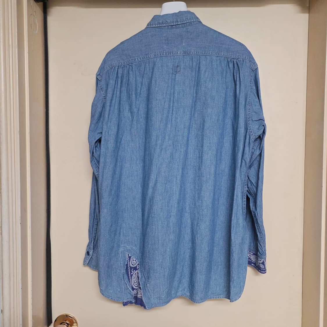 [L] 칼오라인 반다나 패치워크 샴브레이 워크셔츠 Cal O Line 상품이미지8