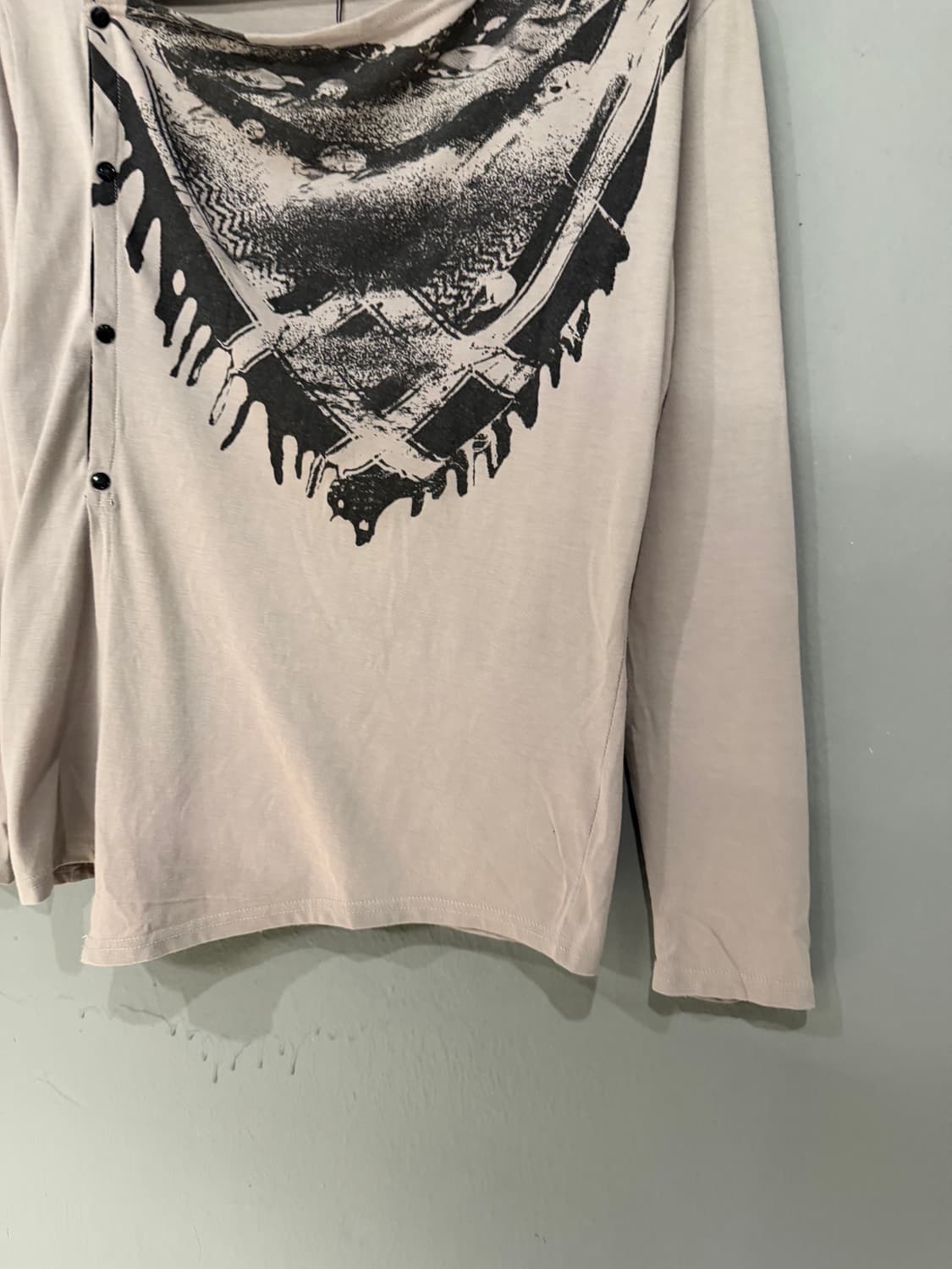 Side snap design printing cardigan 상품이미지9