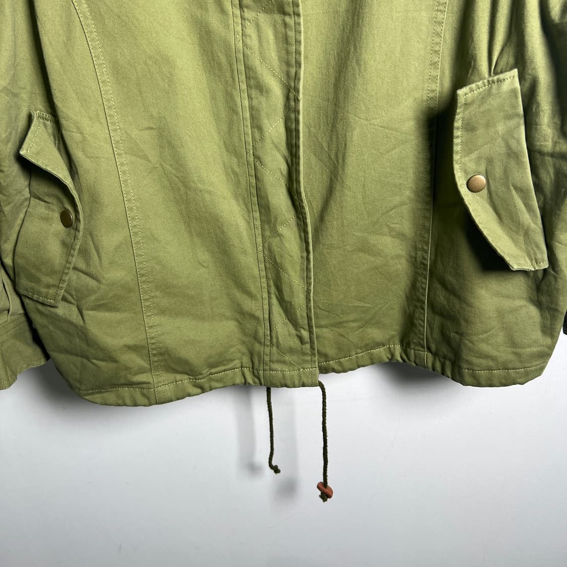 n'or label 카키 하이넥 후드 야상 자켓 상품이미지5