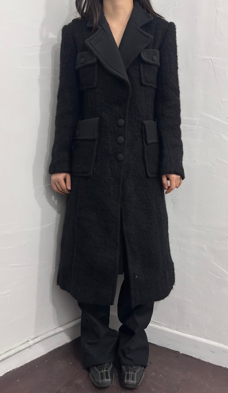 Black long coat (chanel style) / 블랙 코트 상품이미지2