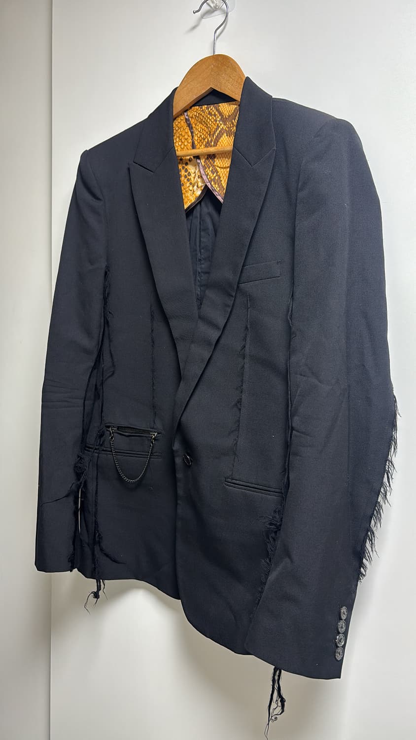 넘버나인 타카히로미야시타 06ss nori시즌 컷아웃 디테일 블레이저 상품이미지2