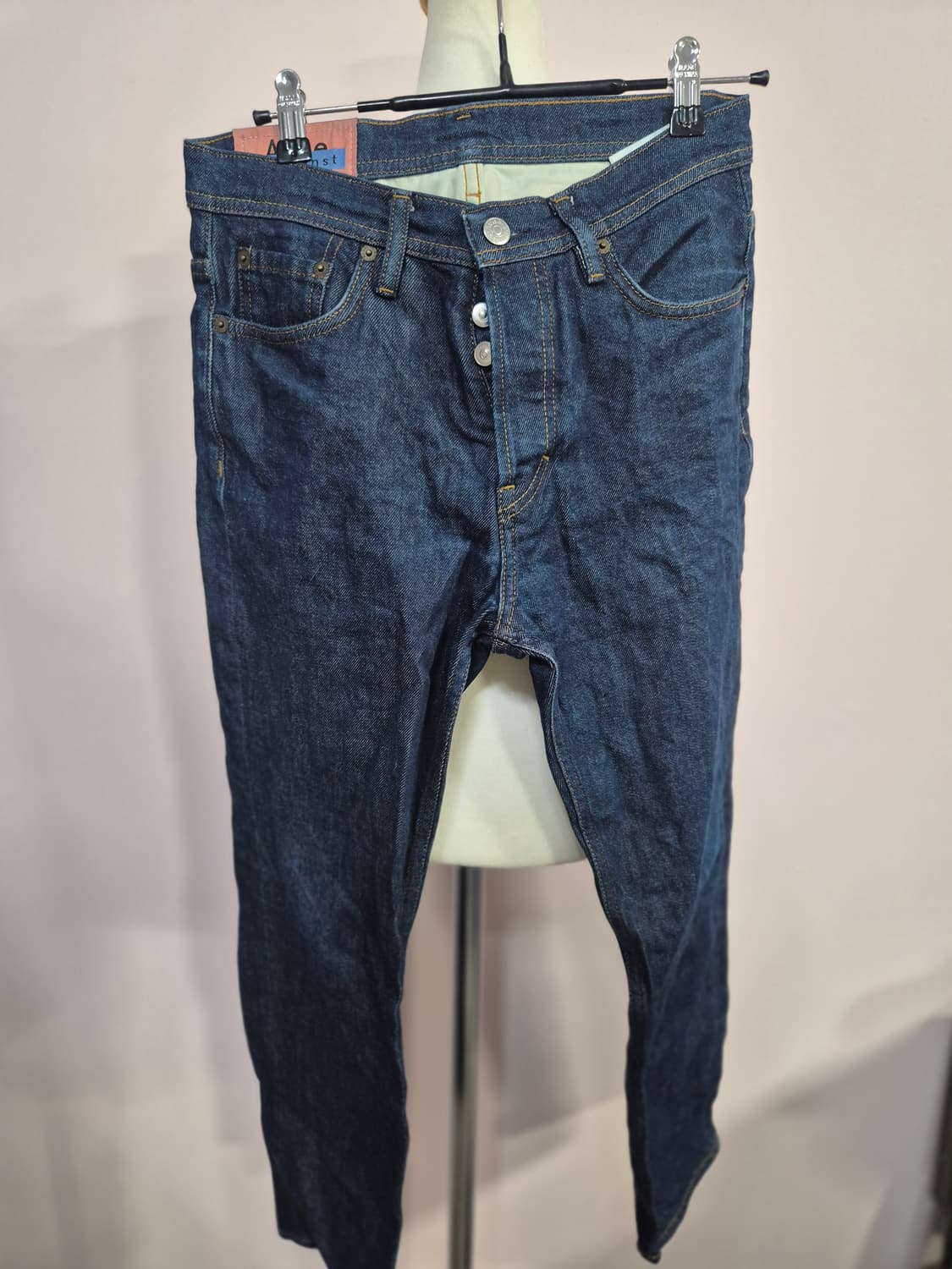 아크네 스튜디오 데님 버튼 플라이 진청 상품이미지1