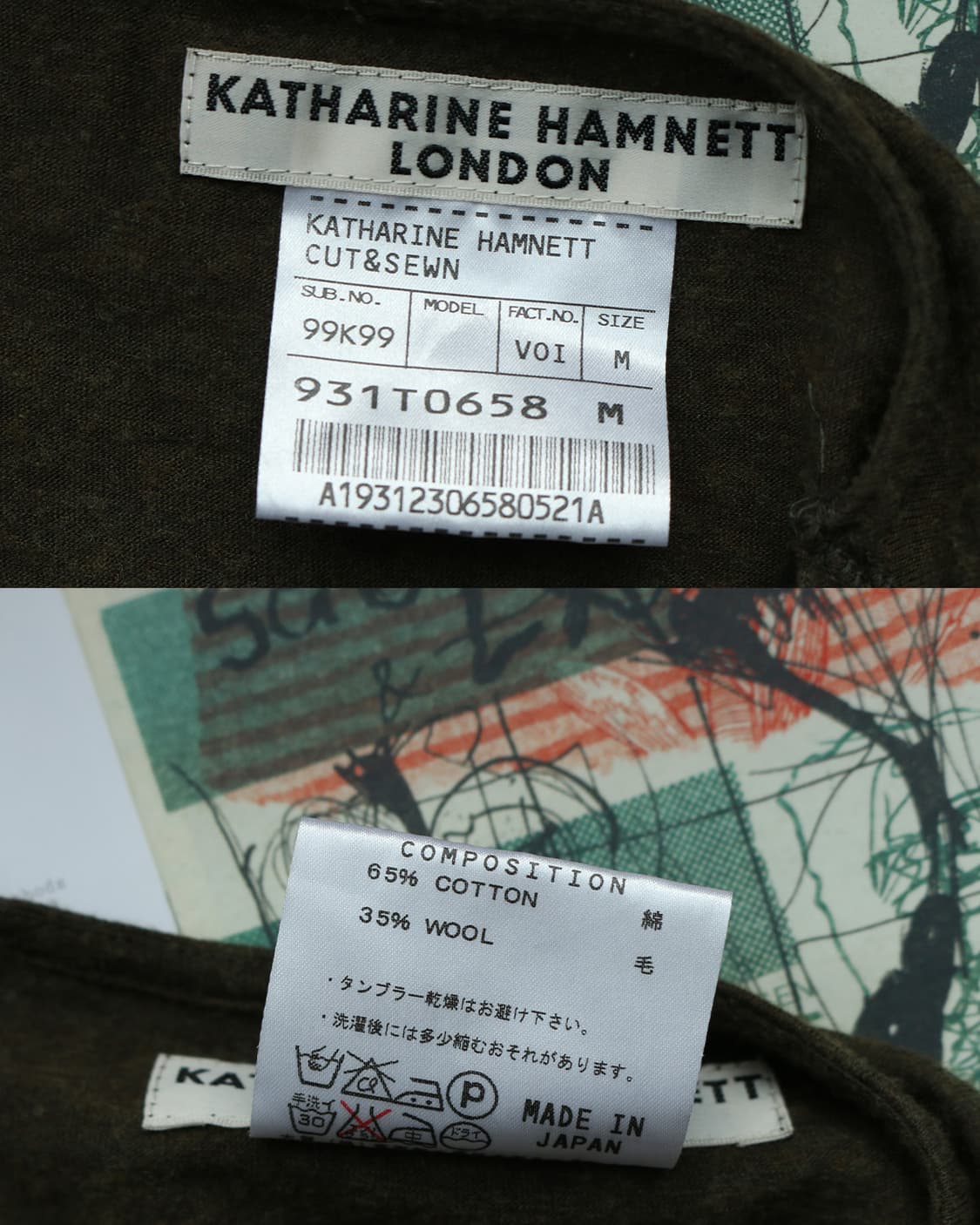 캐서린 햄넷 런던 컷소우 롱슬리브 상품이미지8