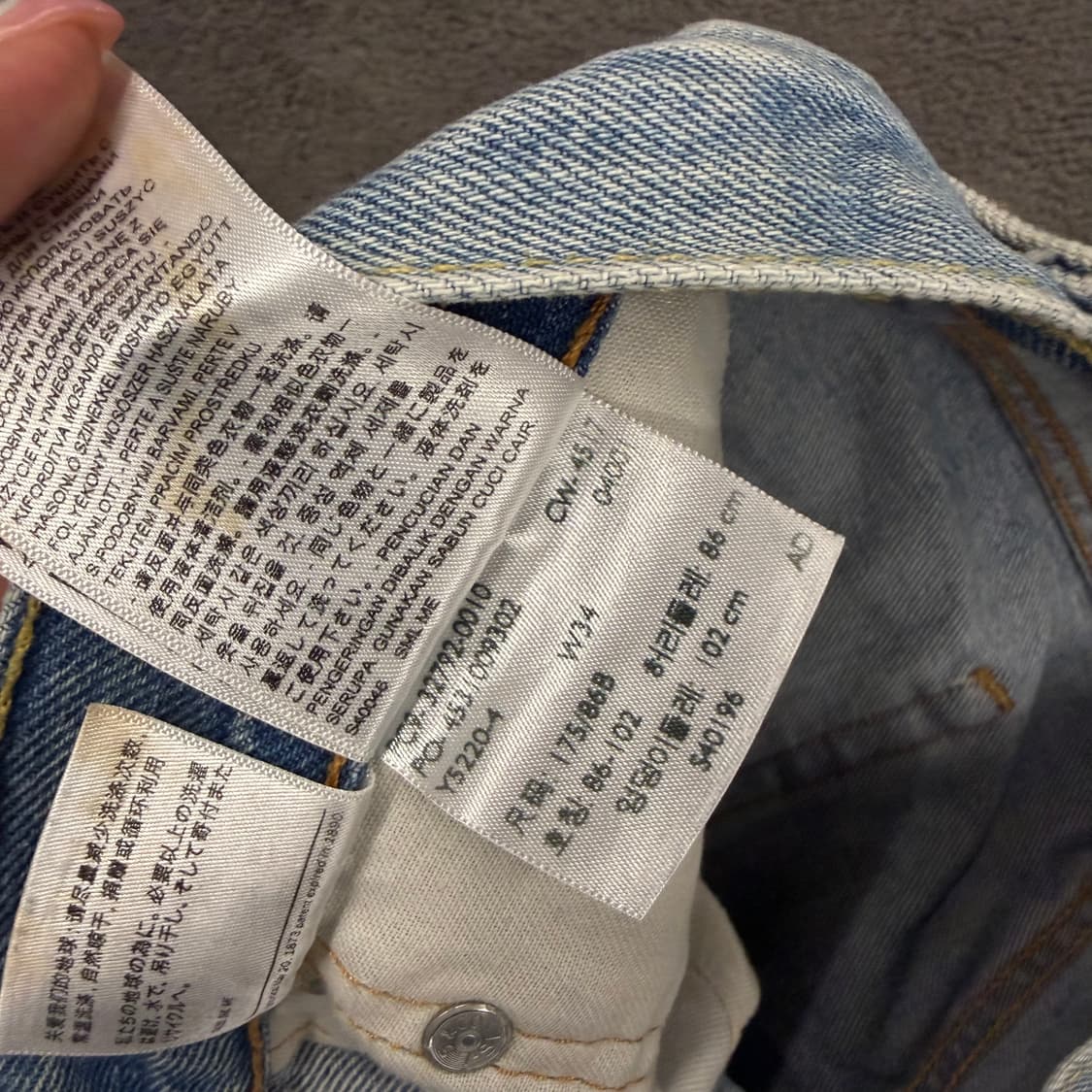 [ 정품/34 ] 리바이스 502 쇼츠 빈티지 하프 데님 팬츠 반바지 상품이미지4