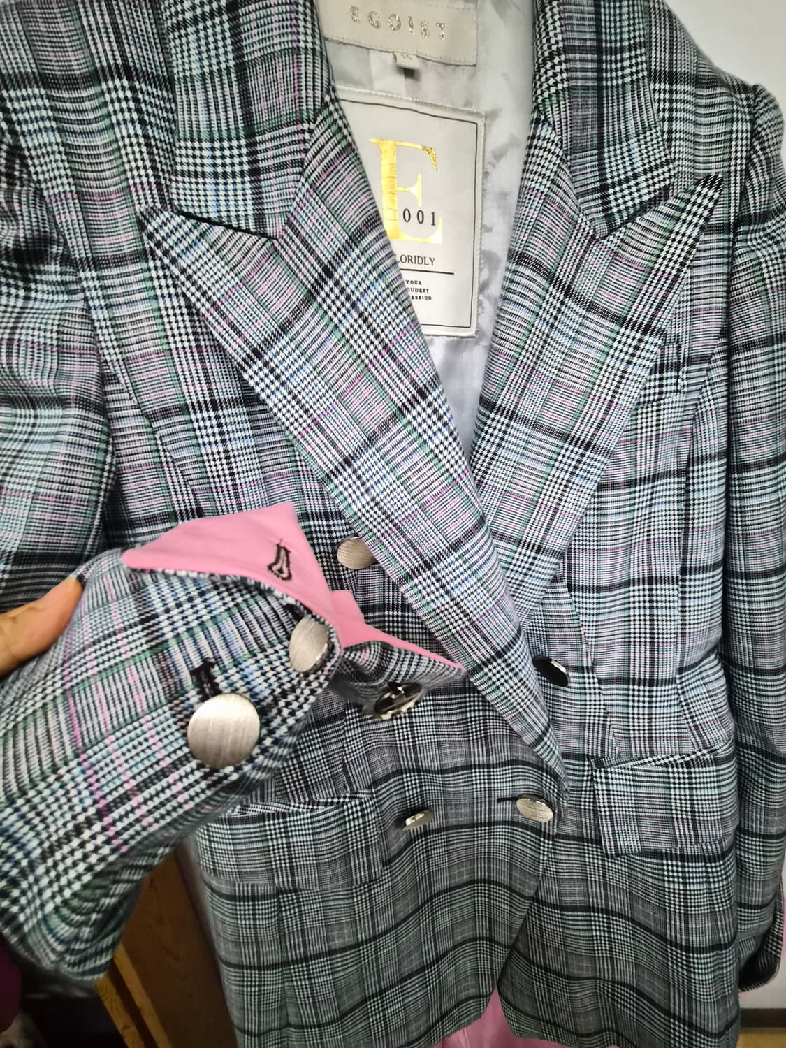 에고이스트 체크자켓 상품이미지3